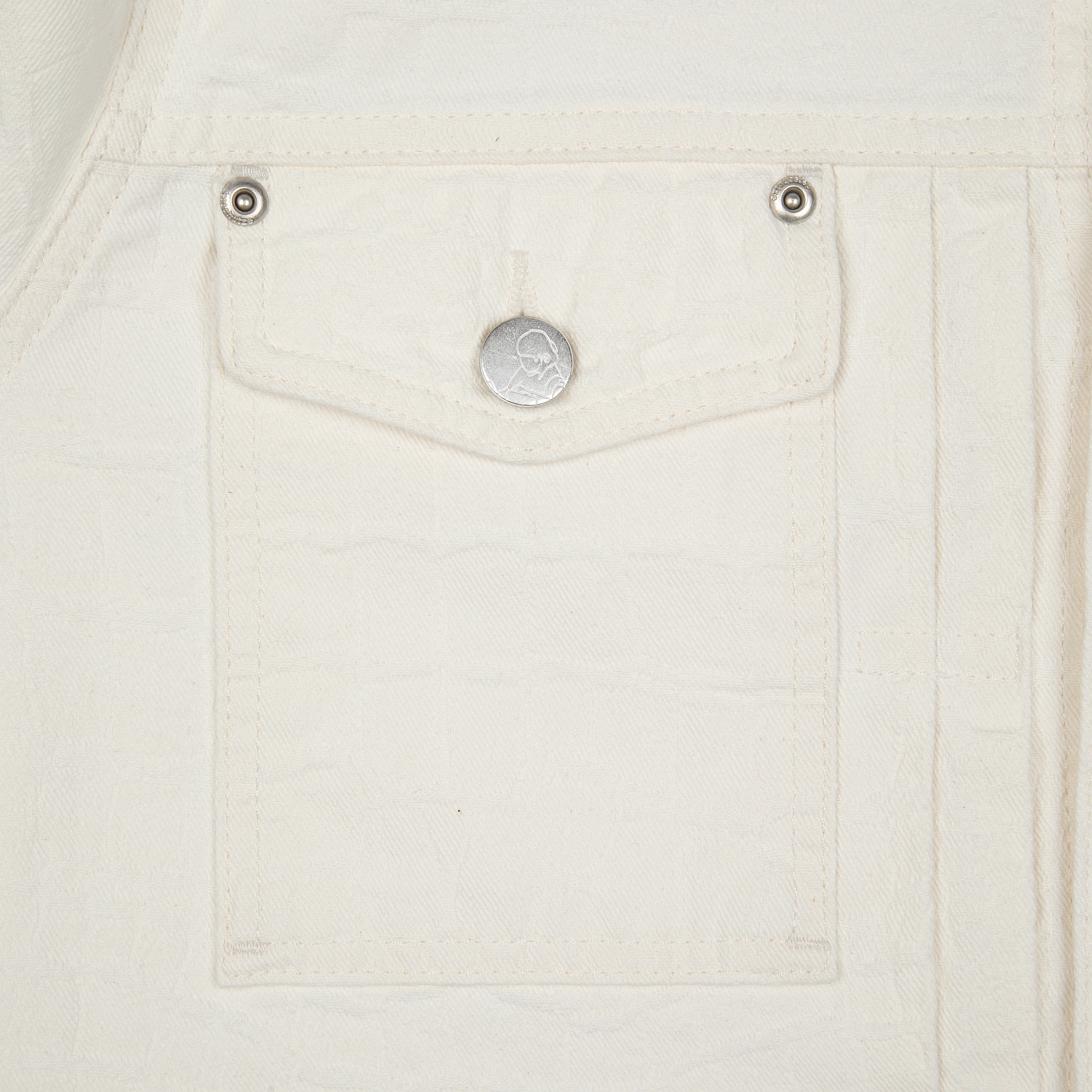 "yakuza" denim Jacket off white - Image 8