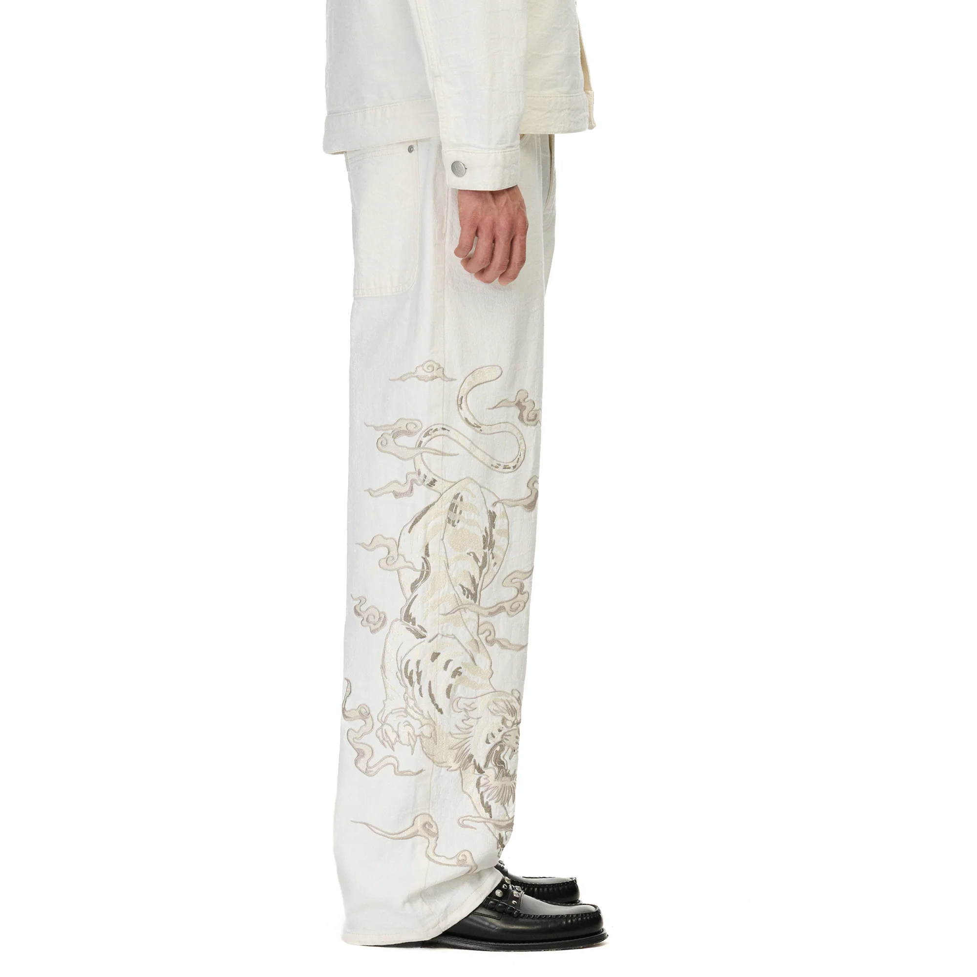 "yakuza" Denim off white - Image 15