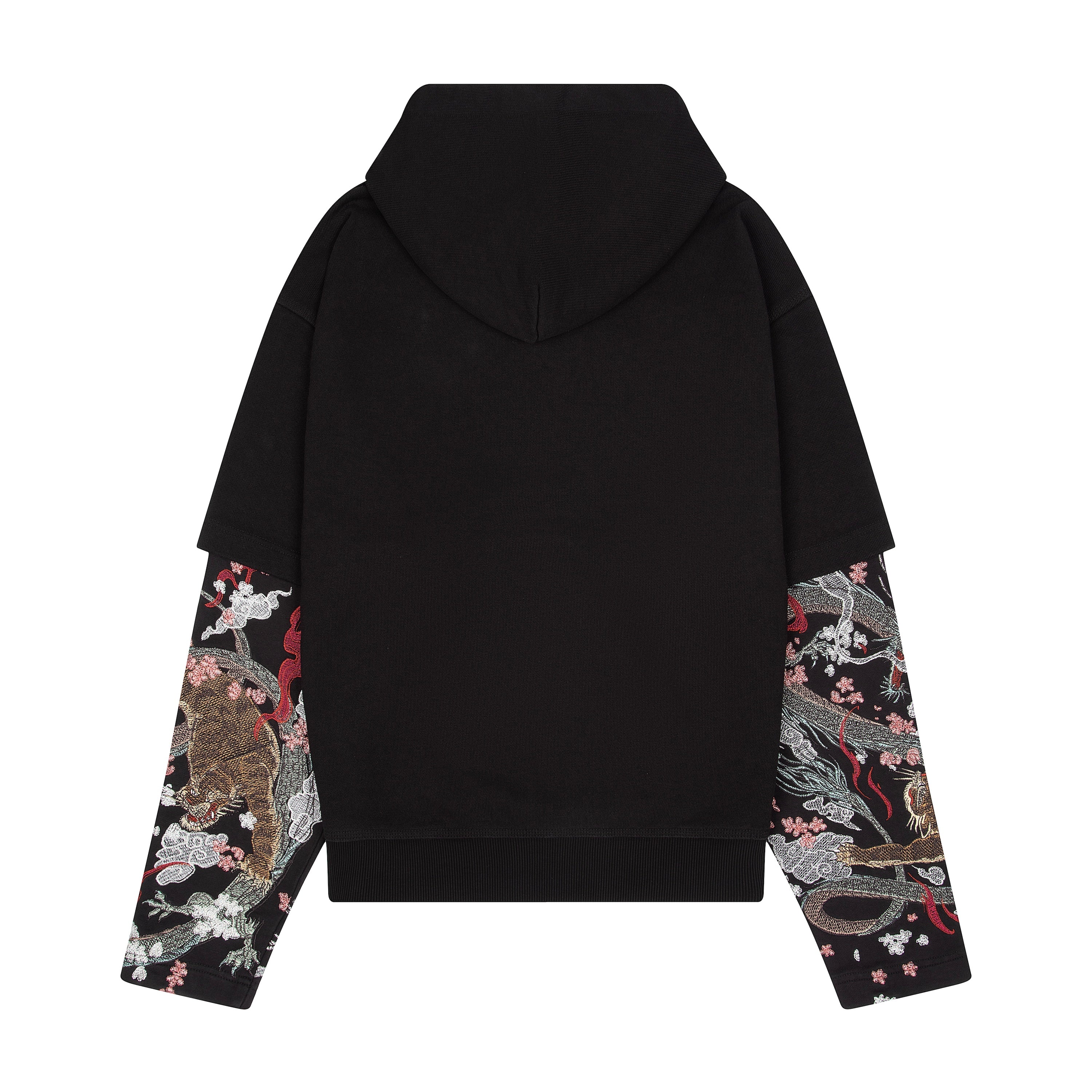 "yakuza" double sleeve Hoodie - Image 2