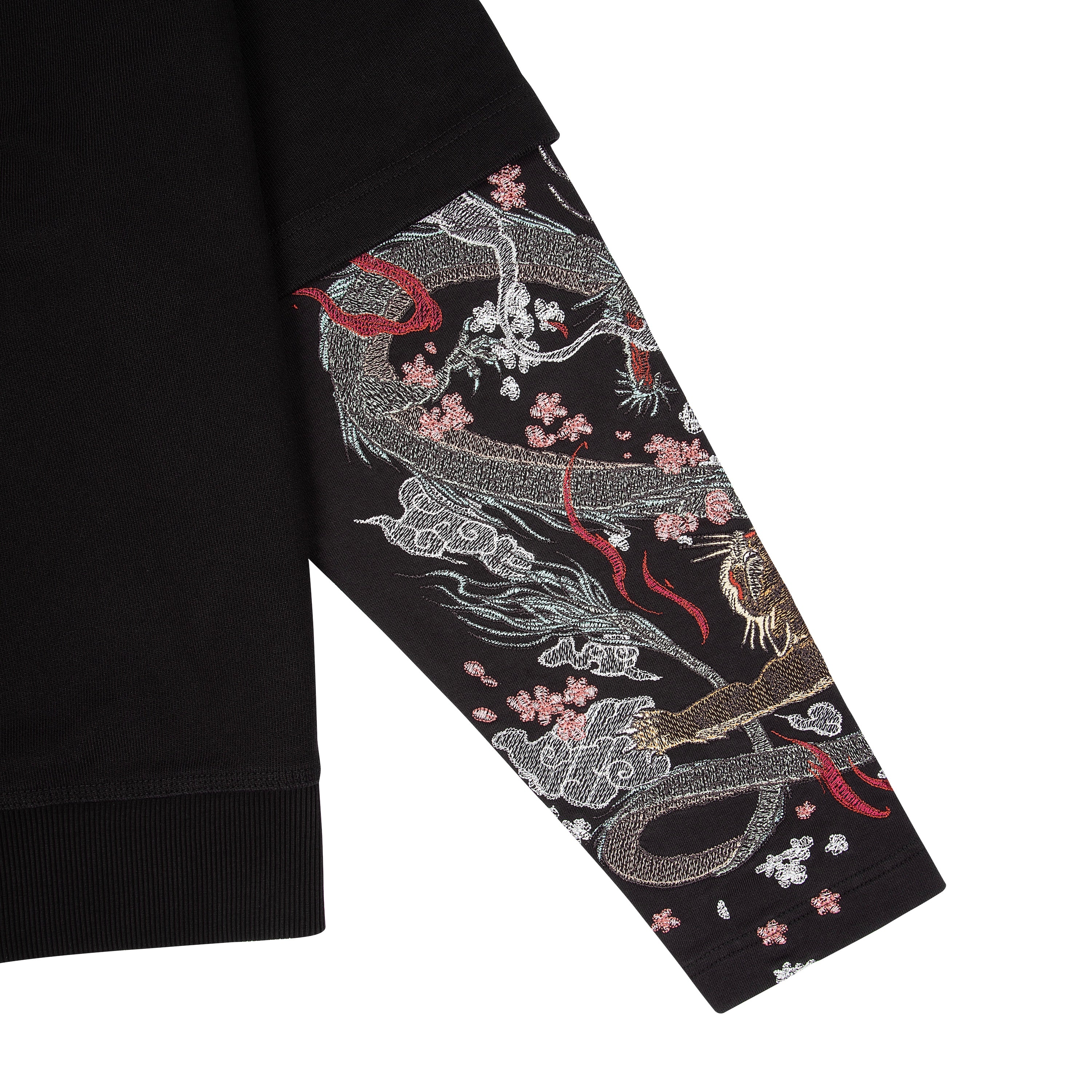 "yakuza" double sleeve Hoodie - Image 5
