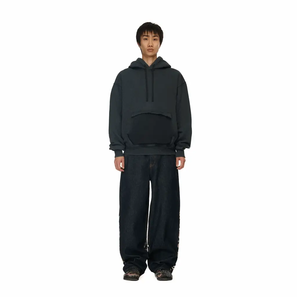 "yakuza" Hoodie black 01 - Image 10