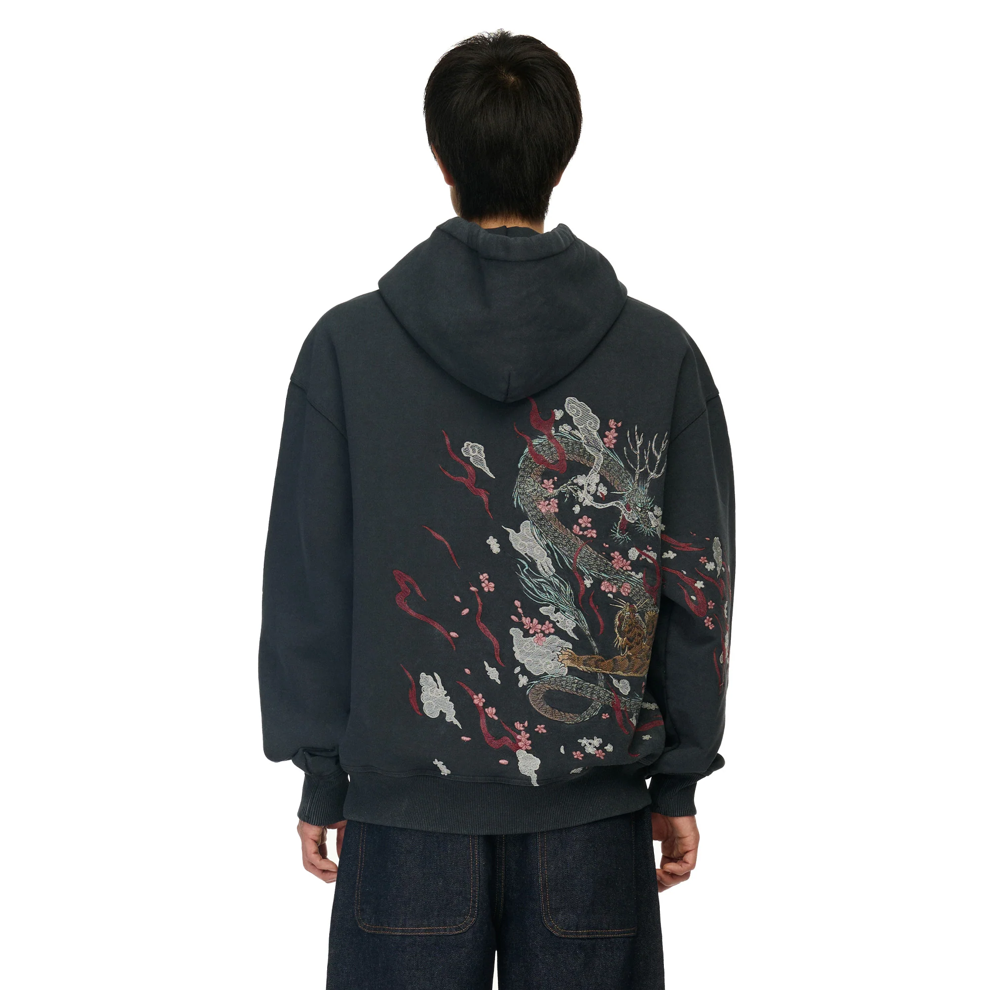 "yakuza" Hoodie black 01 - Image 9