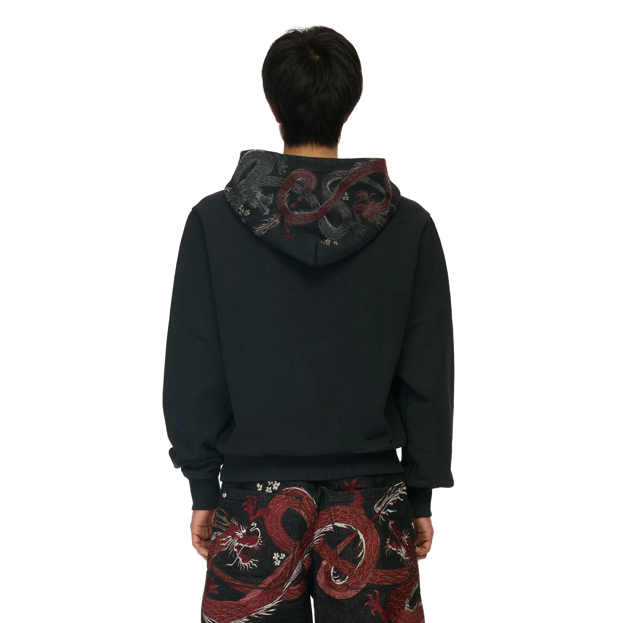 "yakuza" Hoodie black 02 - Image 10