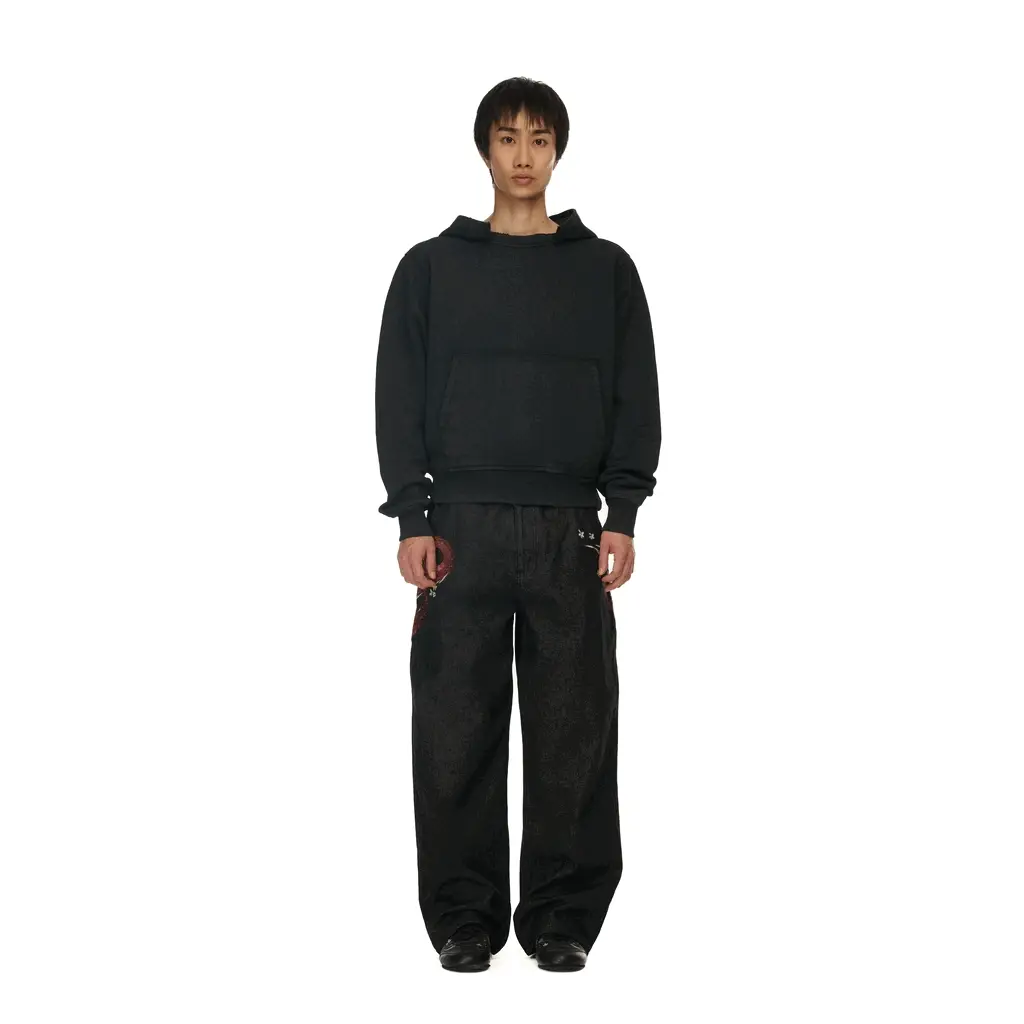 "yakuza" Hoodie black 02 - Image 12