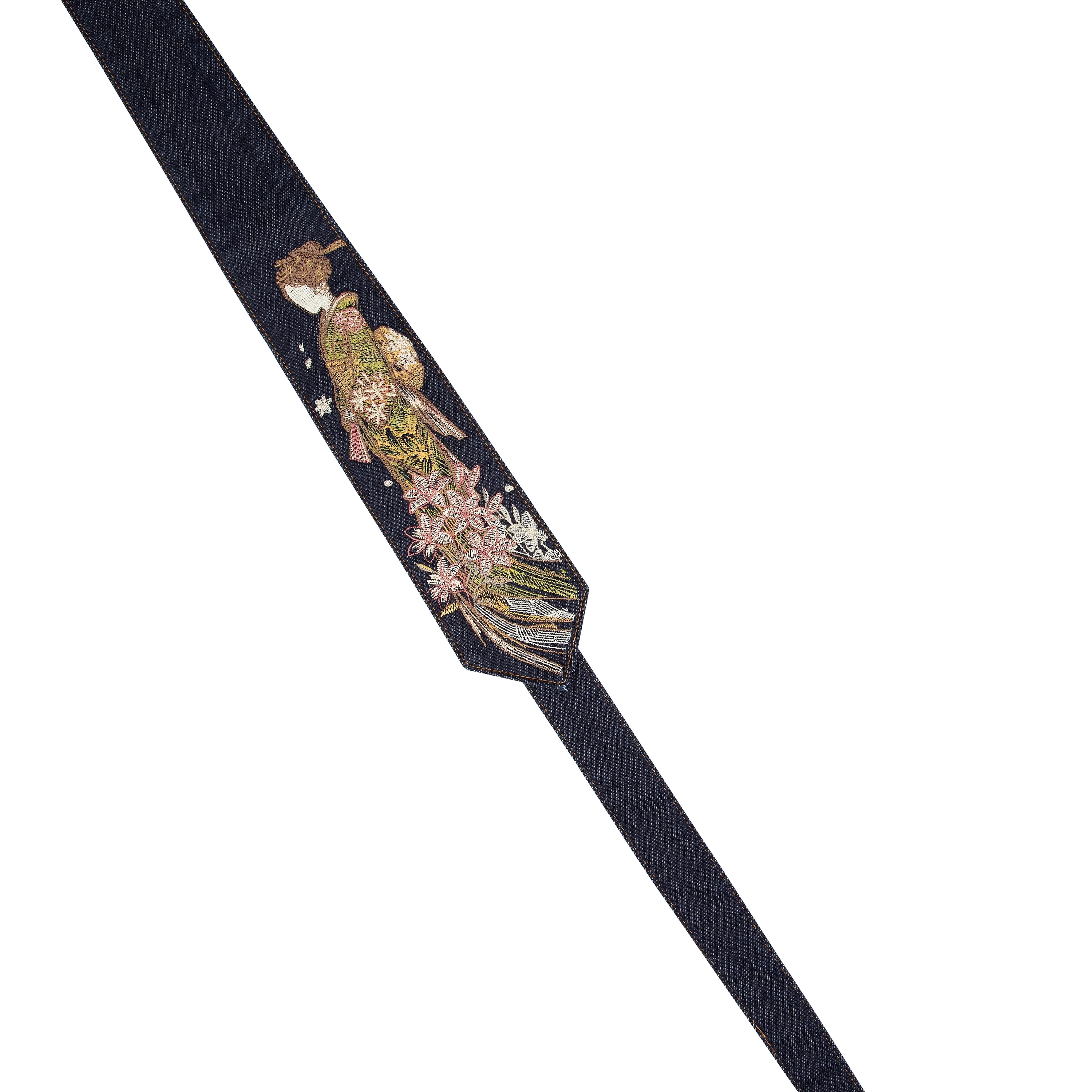 "yakuza" indigo denim tie - Image 3