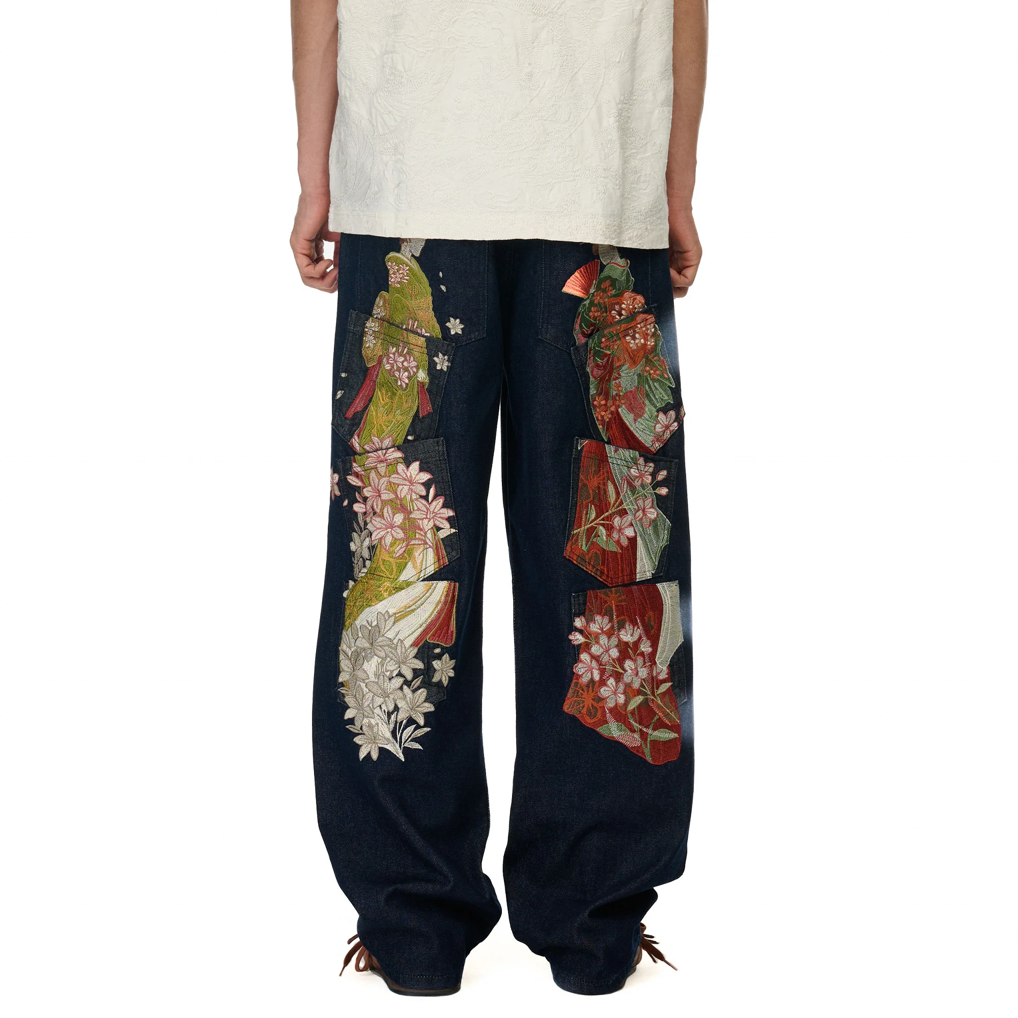 "yakuza" indigo raw Denim - Image 11
