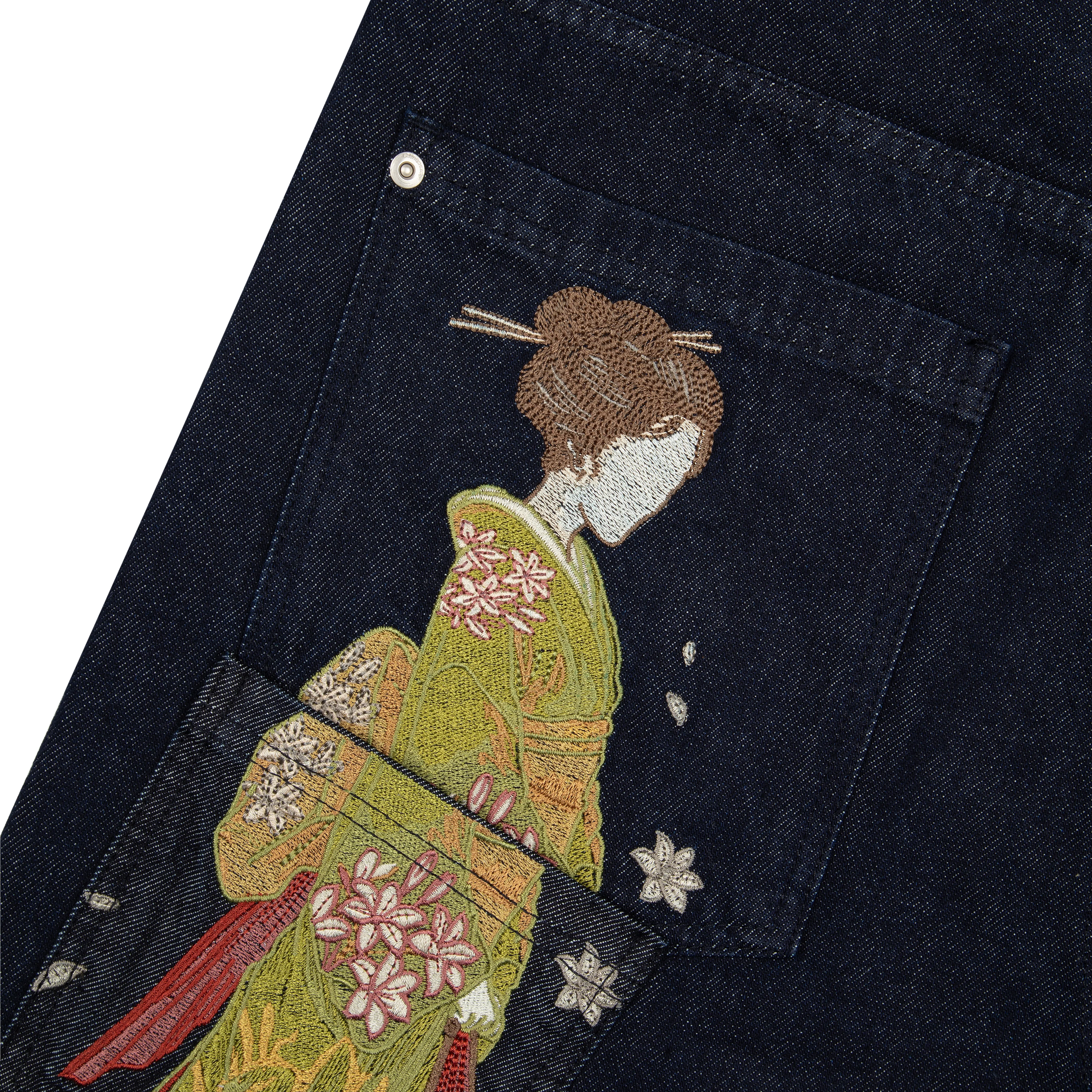 "yakuza" indigo raw Denim - Image 5