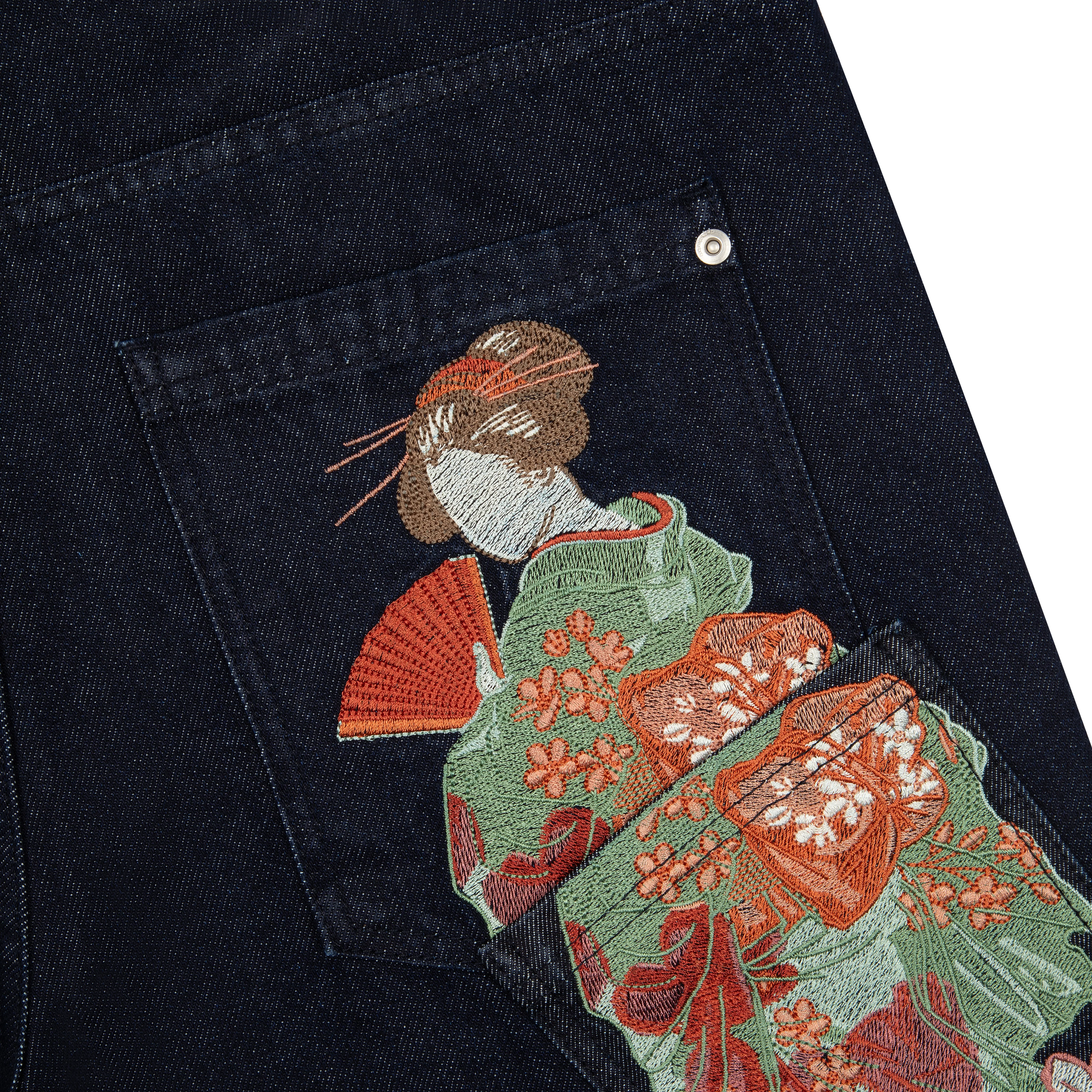 "yakuza" indigo raw Denim - Image 7