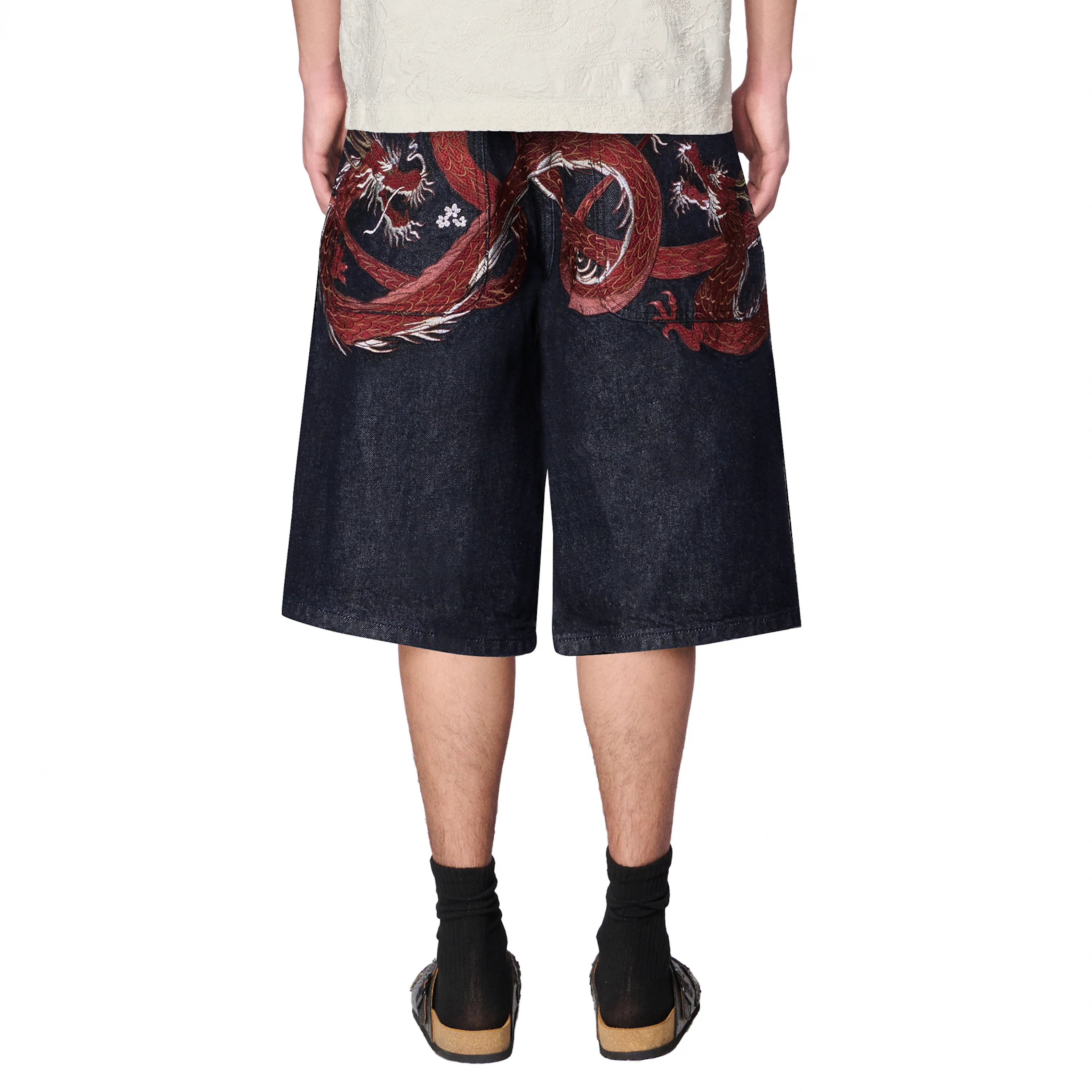 "yakuza" indigo raw Jorts 01 - Image 10