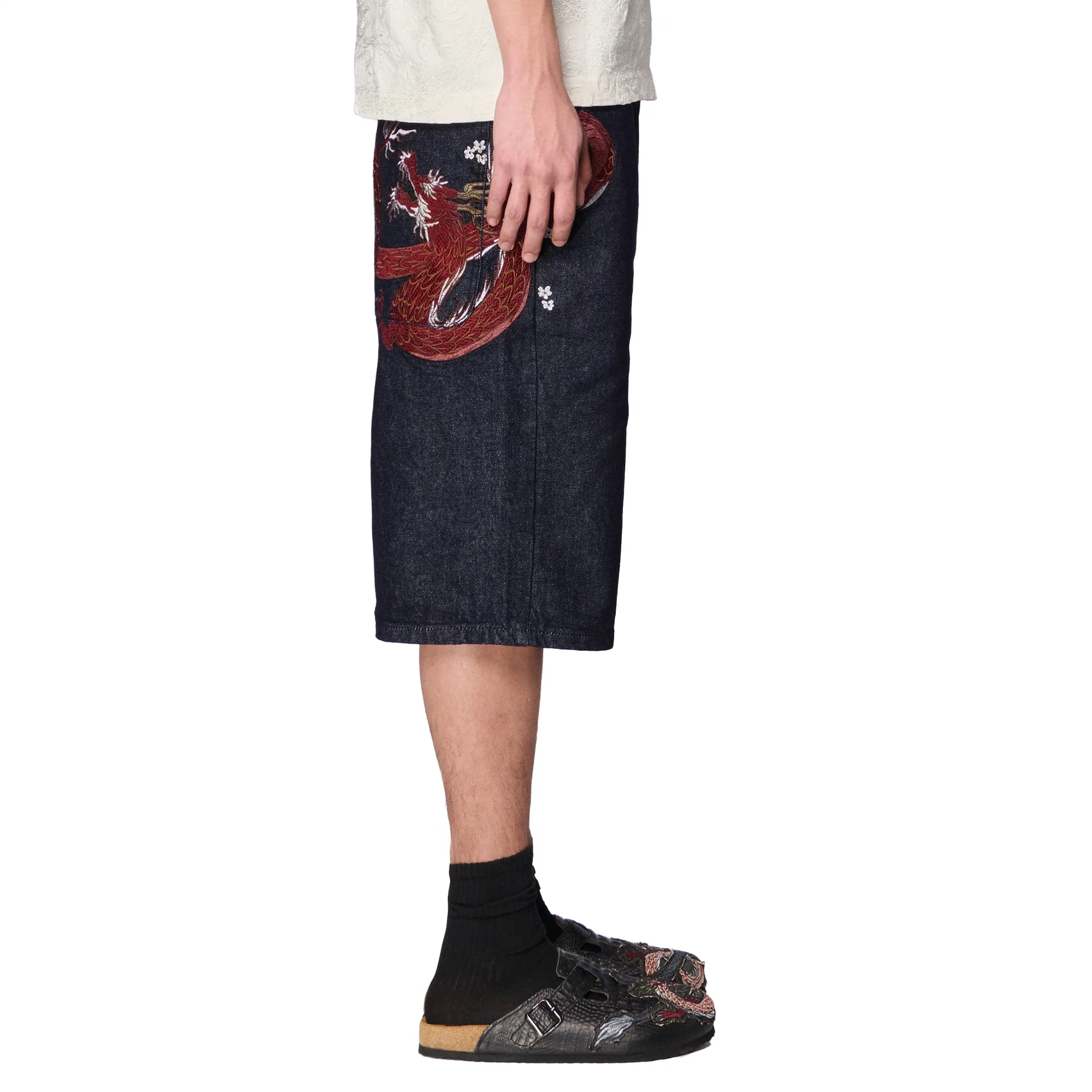 "yakuza" indigo raw Jorts 01 - Image 11