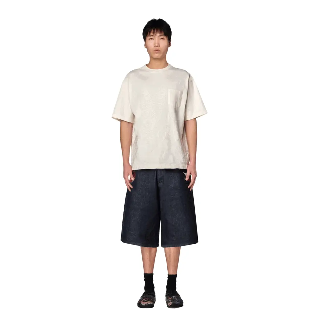 "yakuza" indigo raw Jorts 01 - Image 12