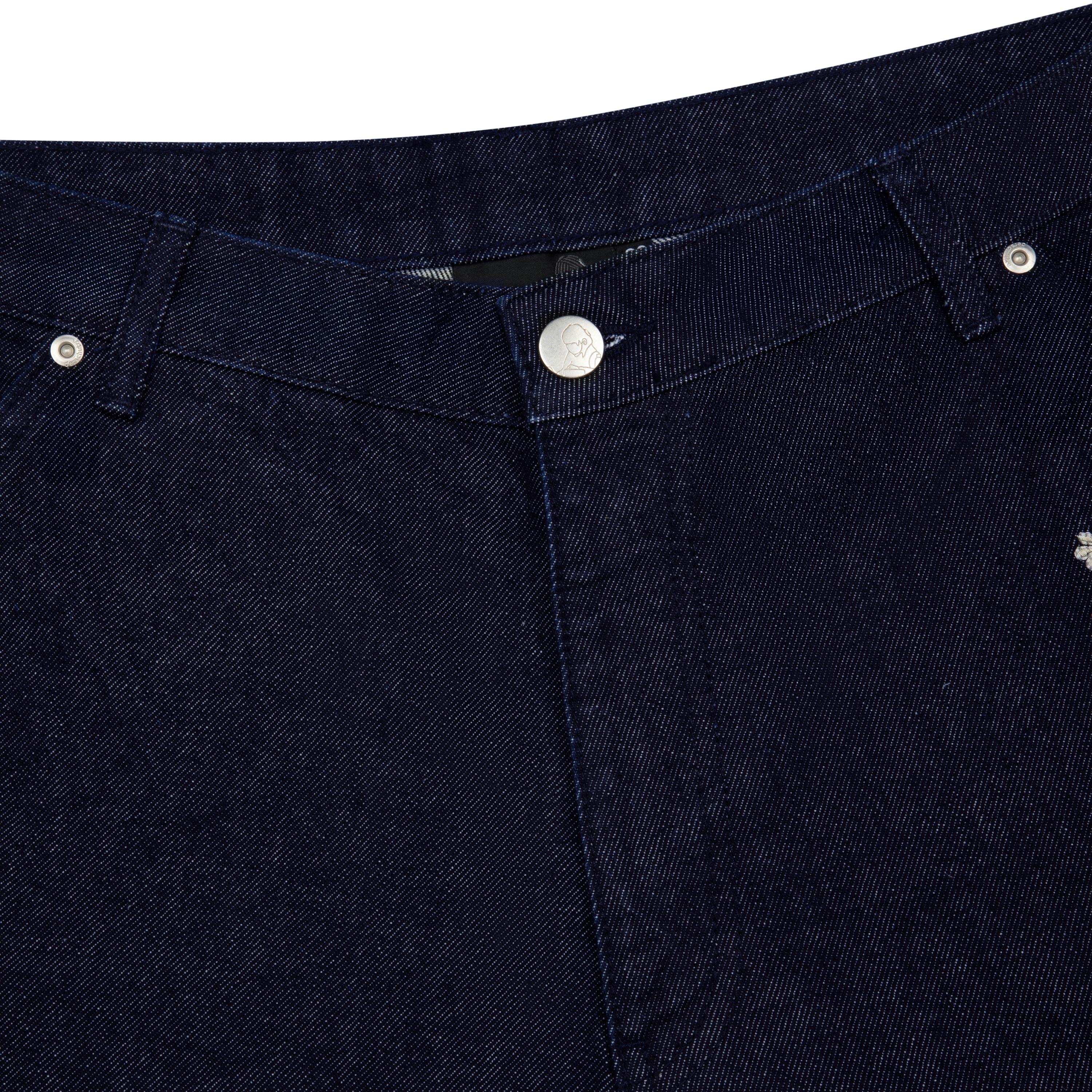 "yakuza" indigo raw Jorts 01 - Image 4