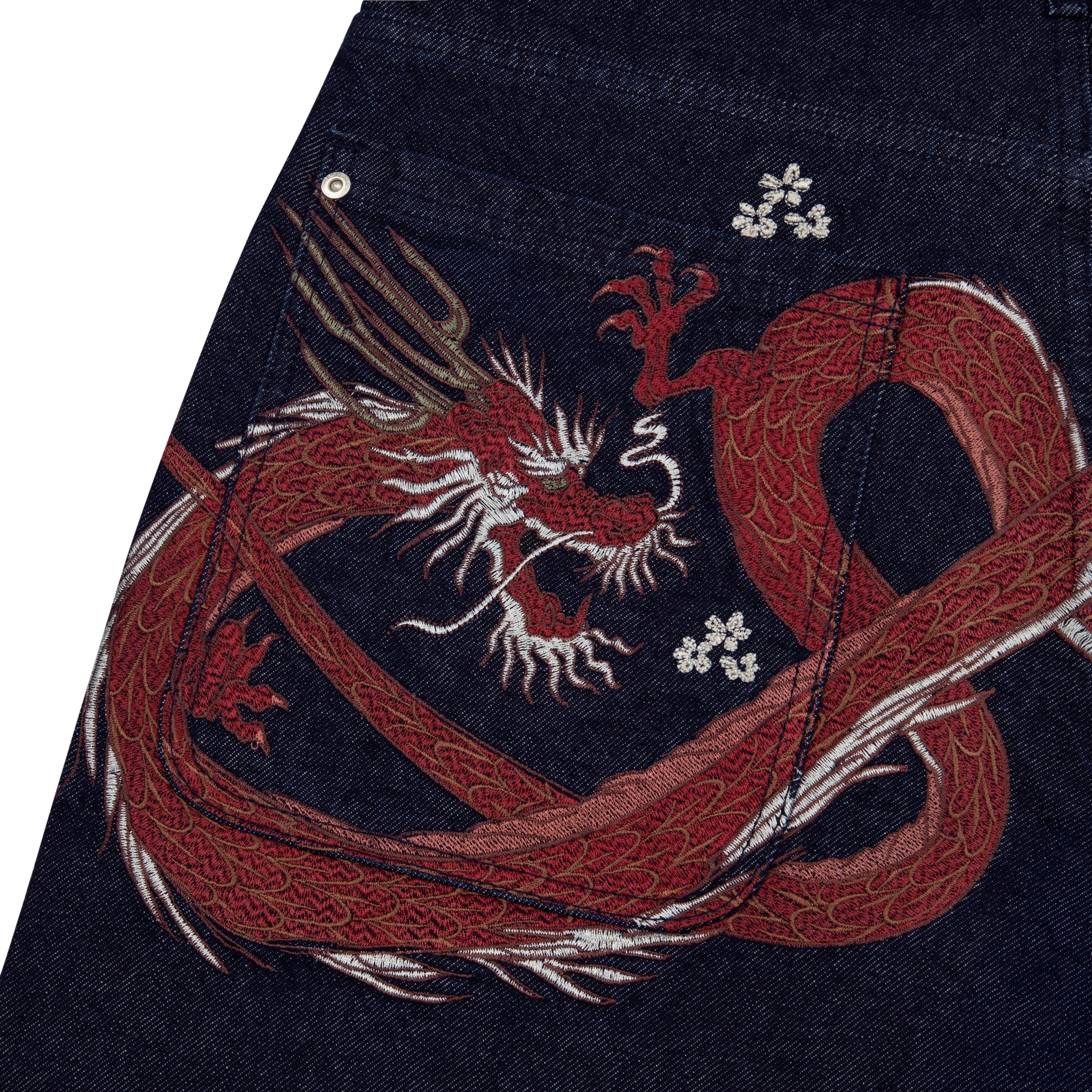 "yakuza" indigo raw Jorts 01 - Image 5