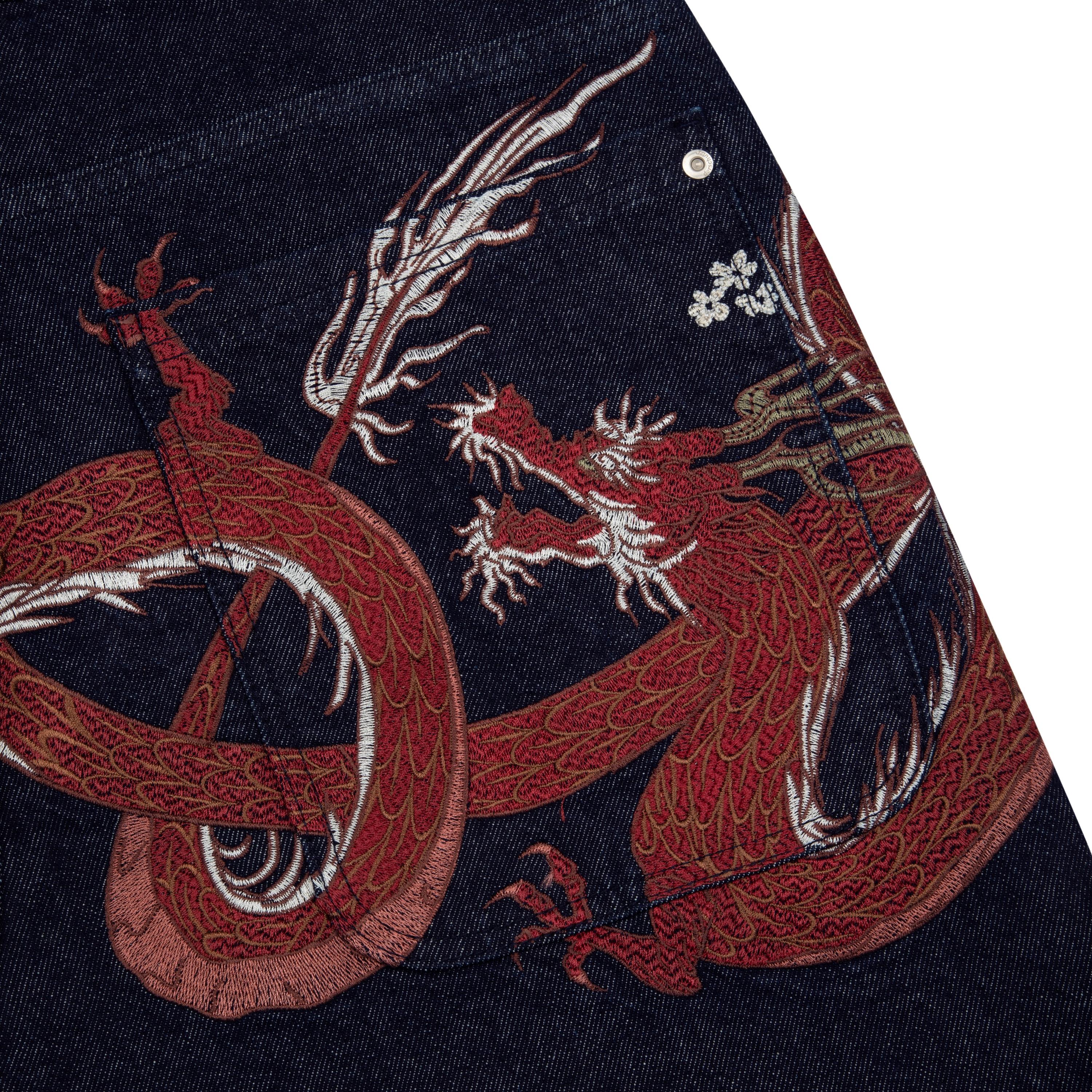 "yakuza" indigo raw Jorts 01 - Image 6