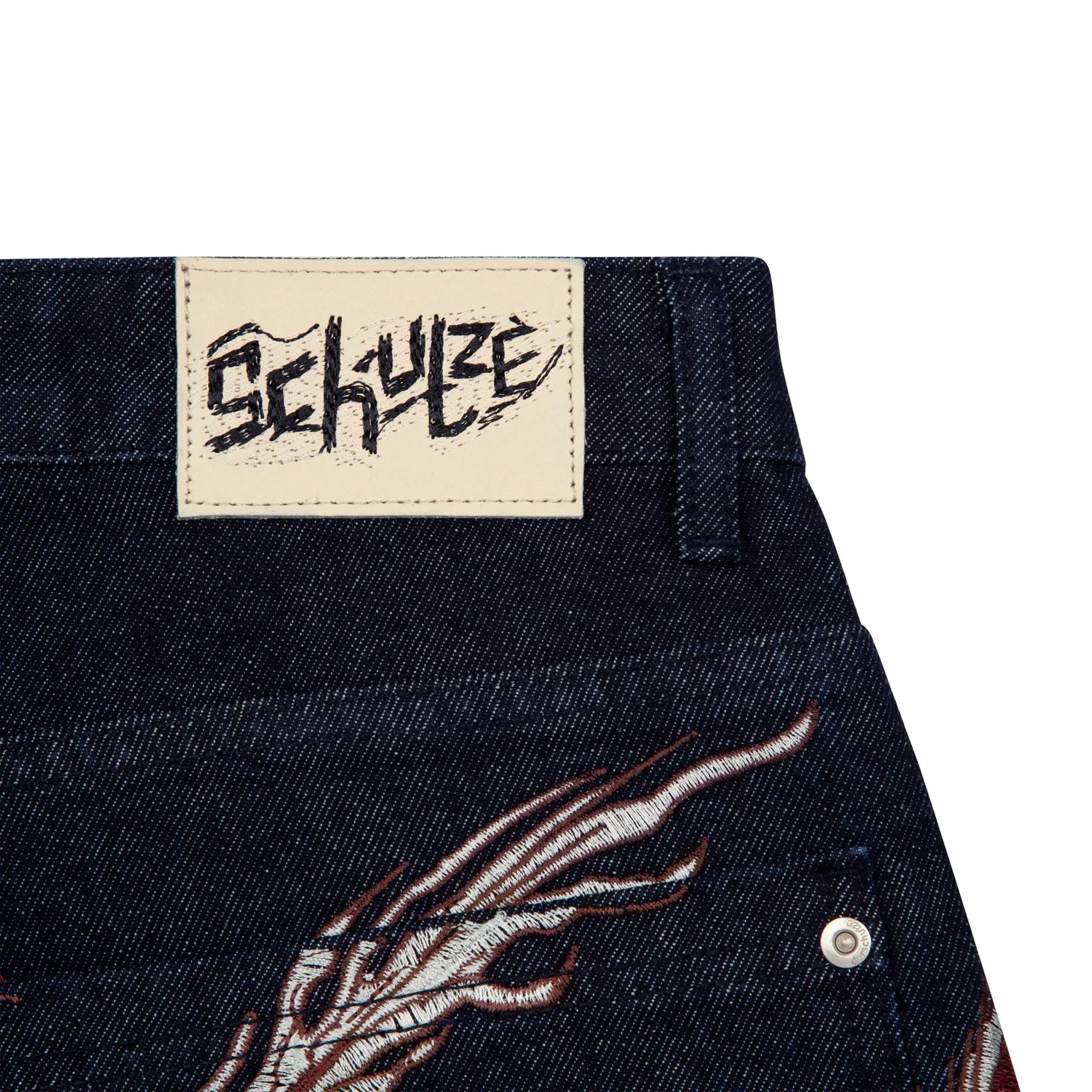 "yakuza" indigo raw Jorts 01 - Image 7