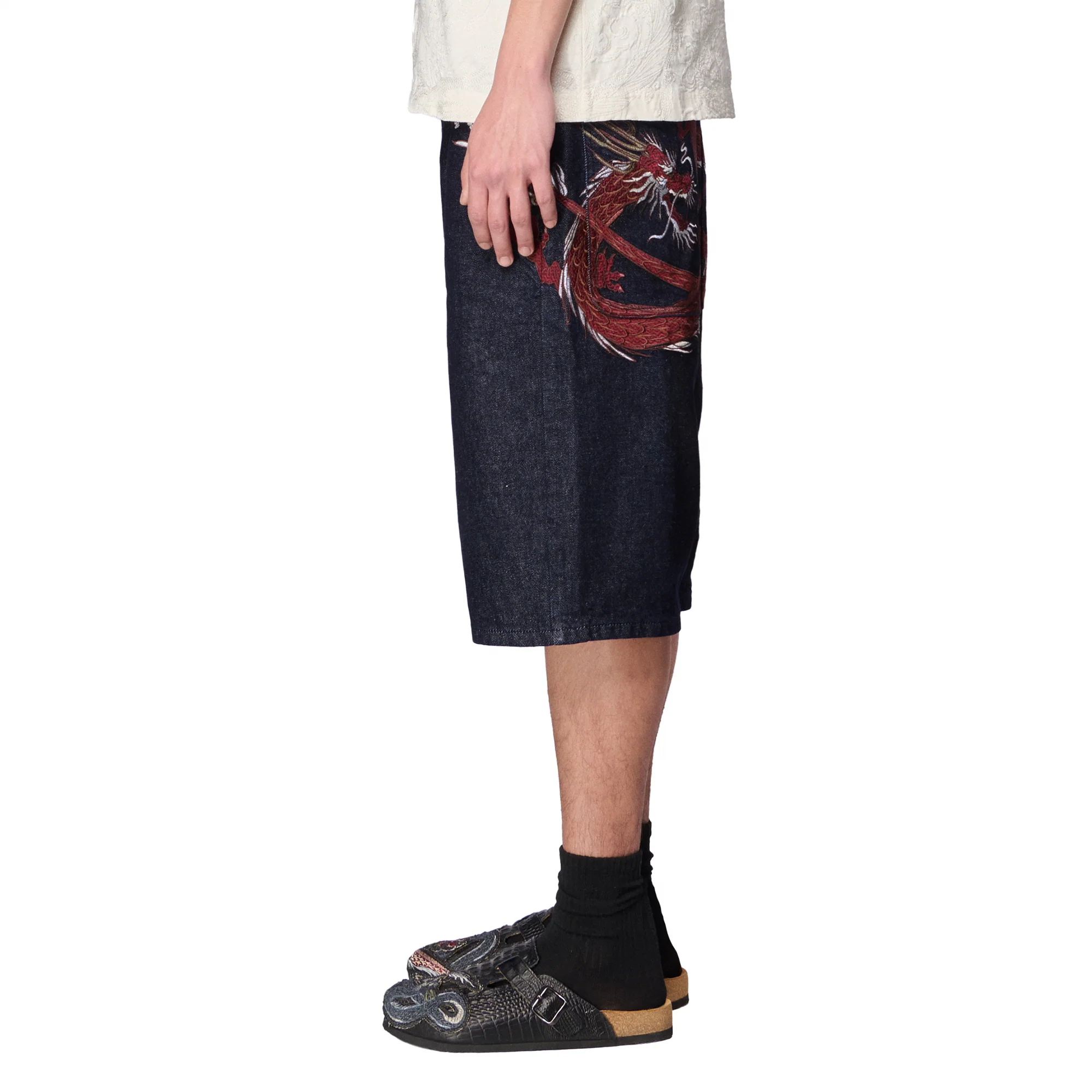 "yakuza" indigo raw Jorts 01 - Image 9