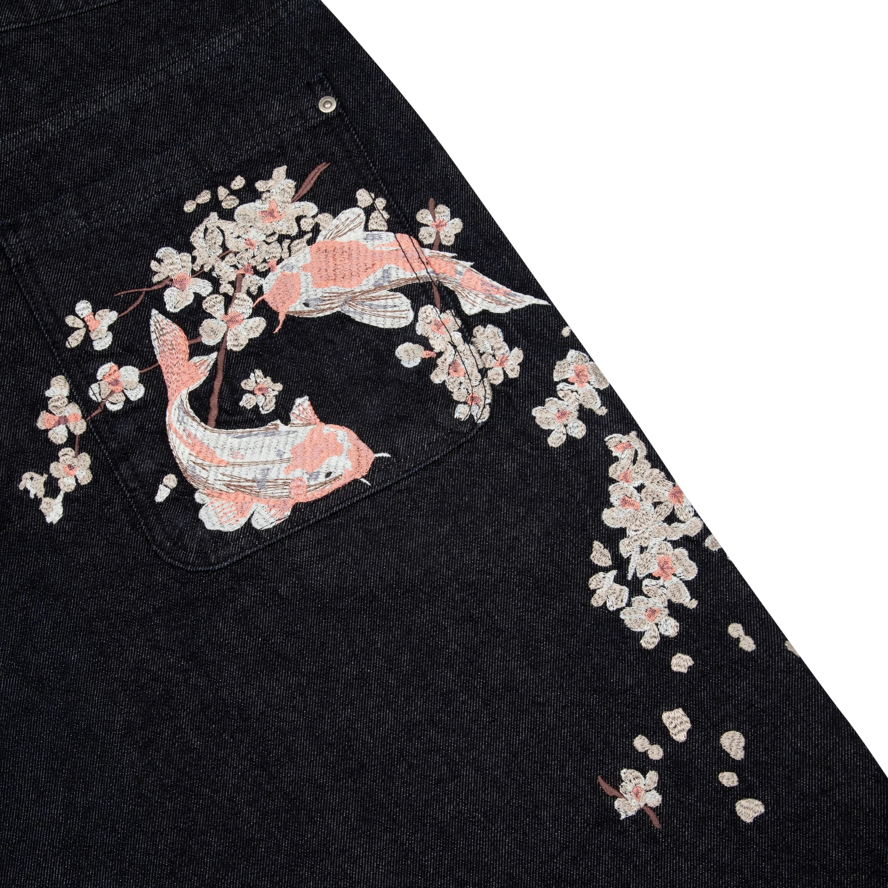 "yakuza" indigo raw Jorts 02 - Image 5