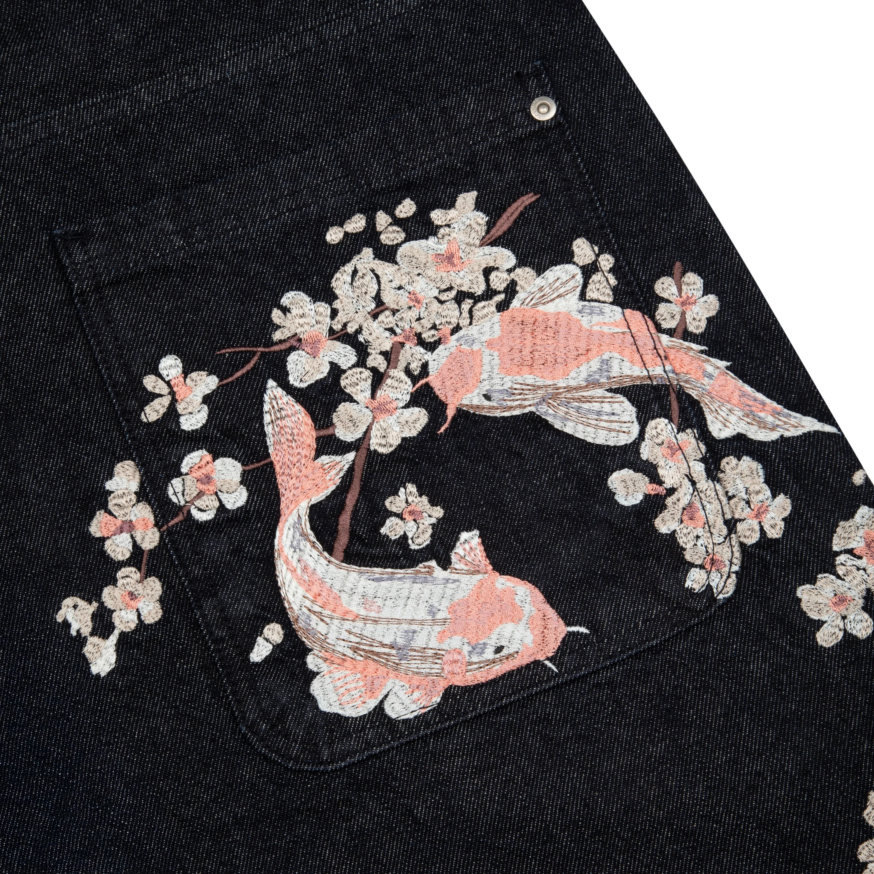 "yakuza" indigo raw Jorts 02 - Image 6