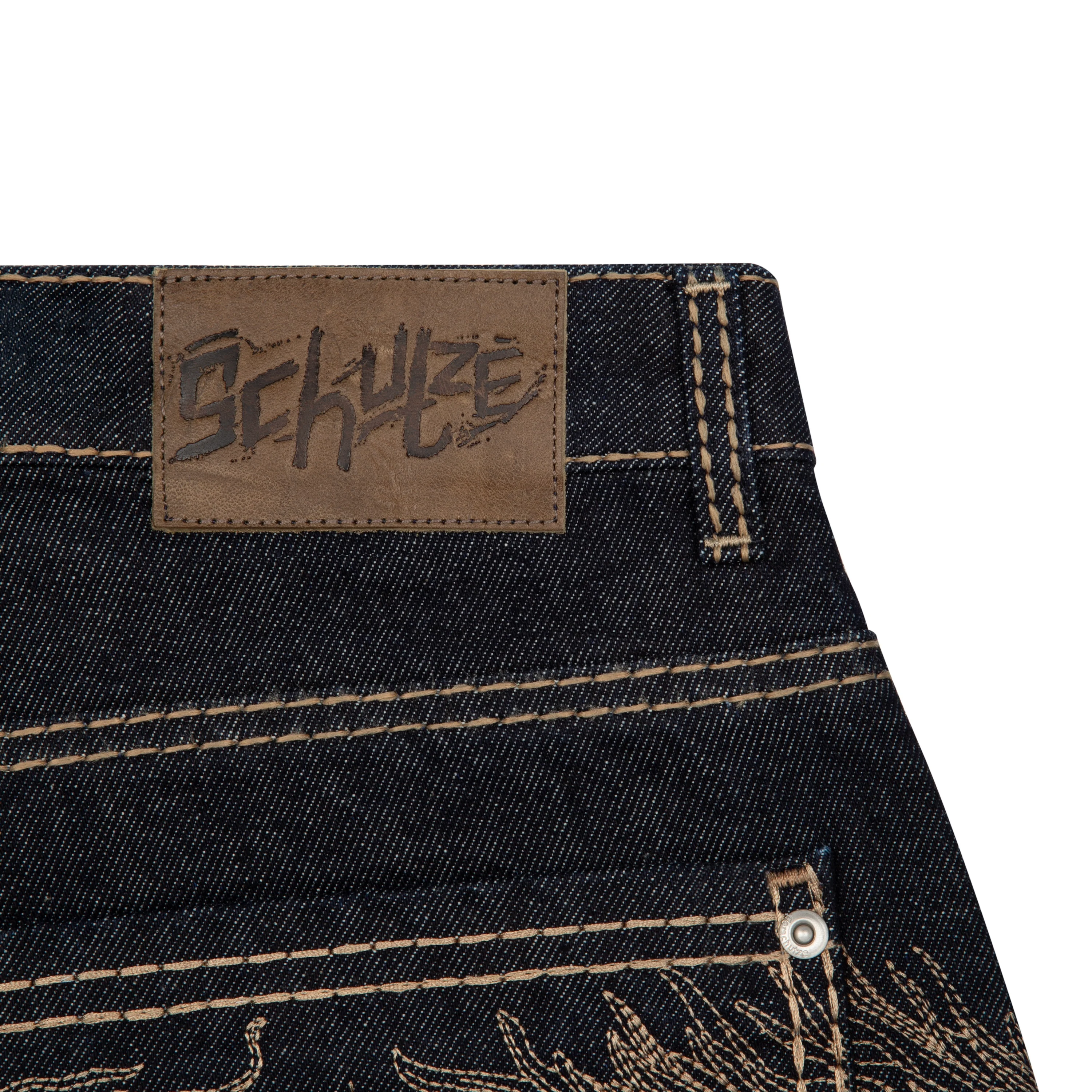 "yakuza" indigo raw Jorts 03 - Image 6