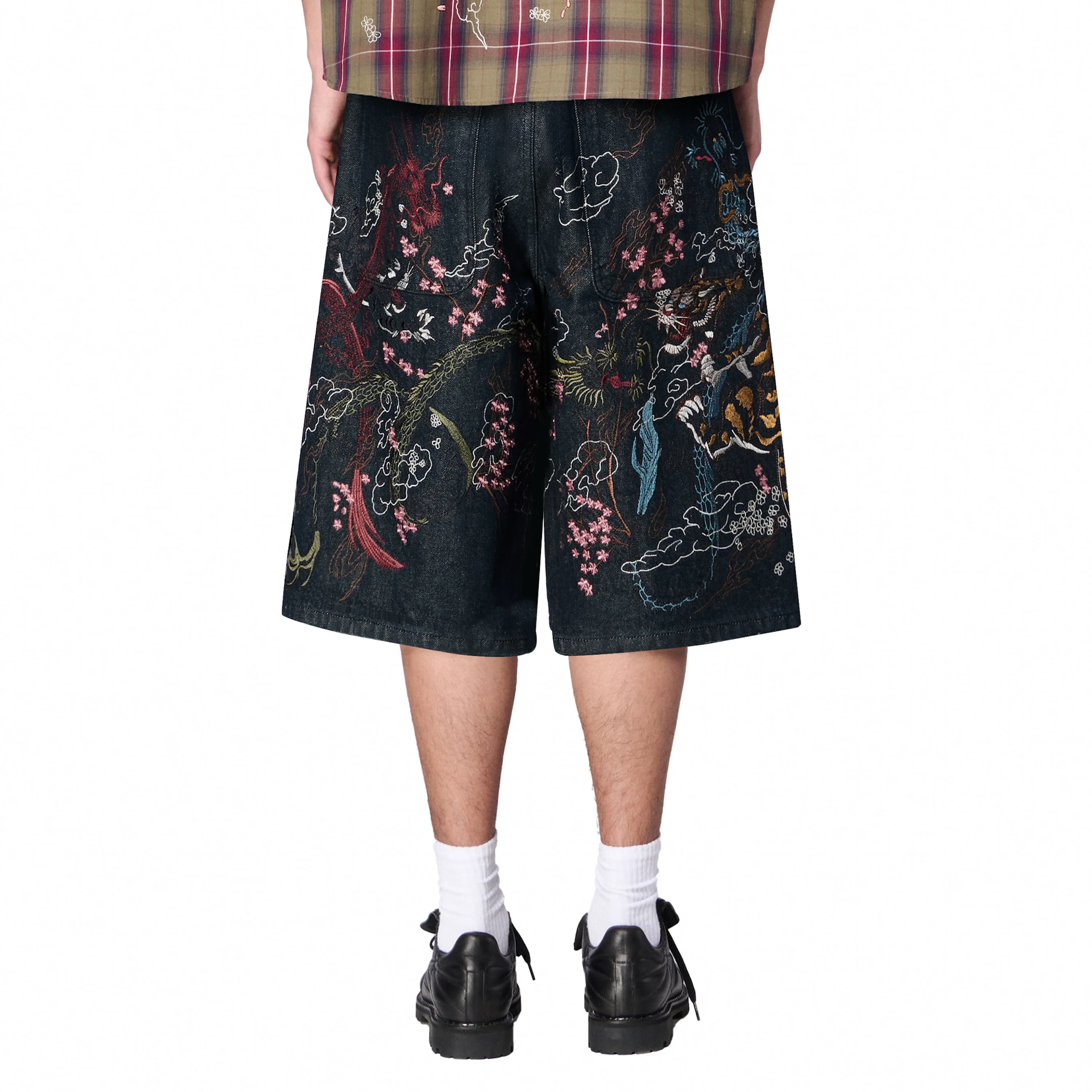 "yakuza" indigo raw Jorts 04 - Image 10