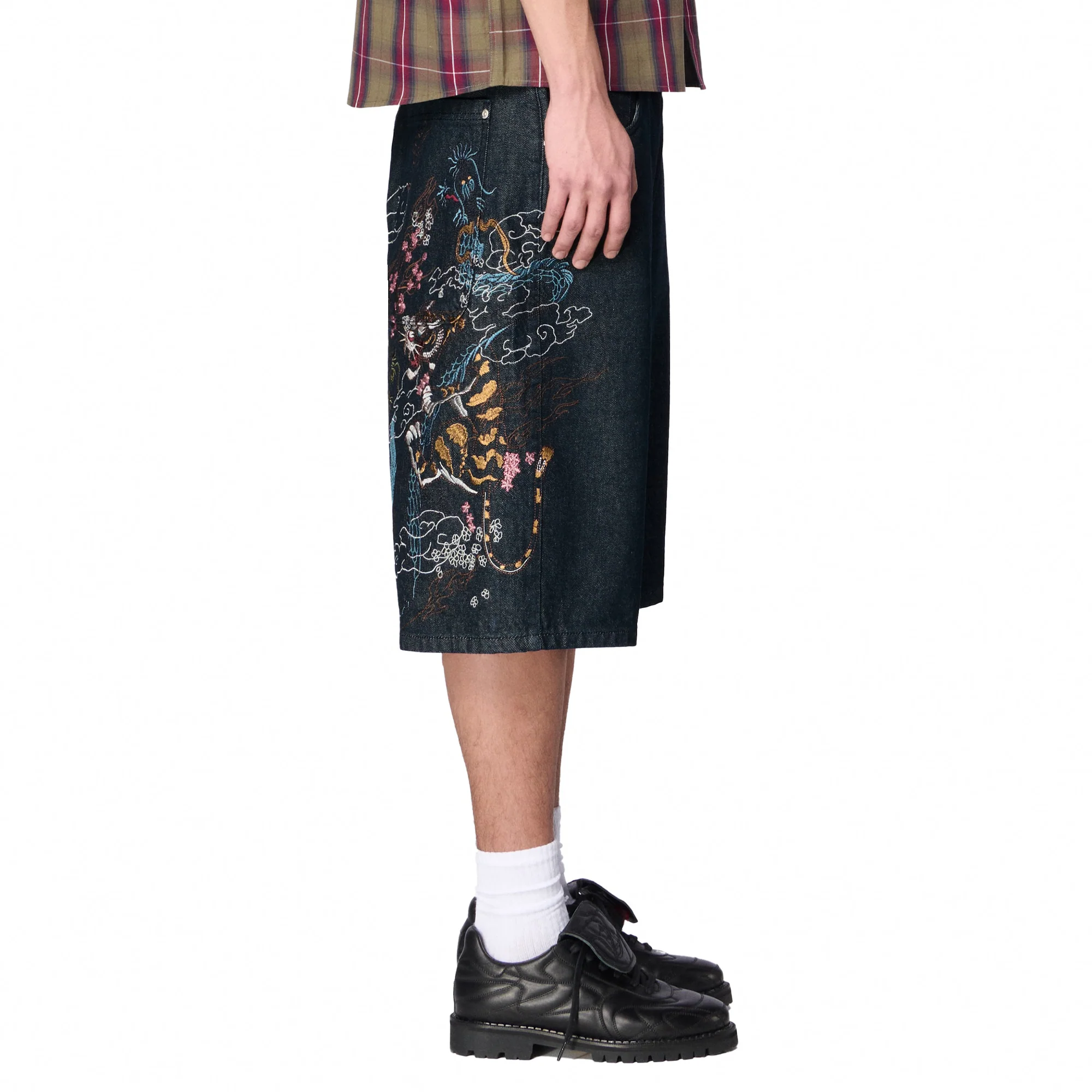 "yakuza" indigo raw Jorts 04 - Image 11