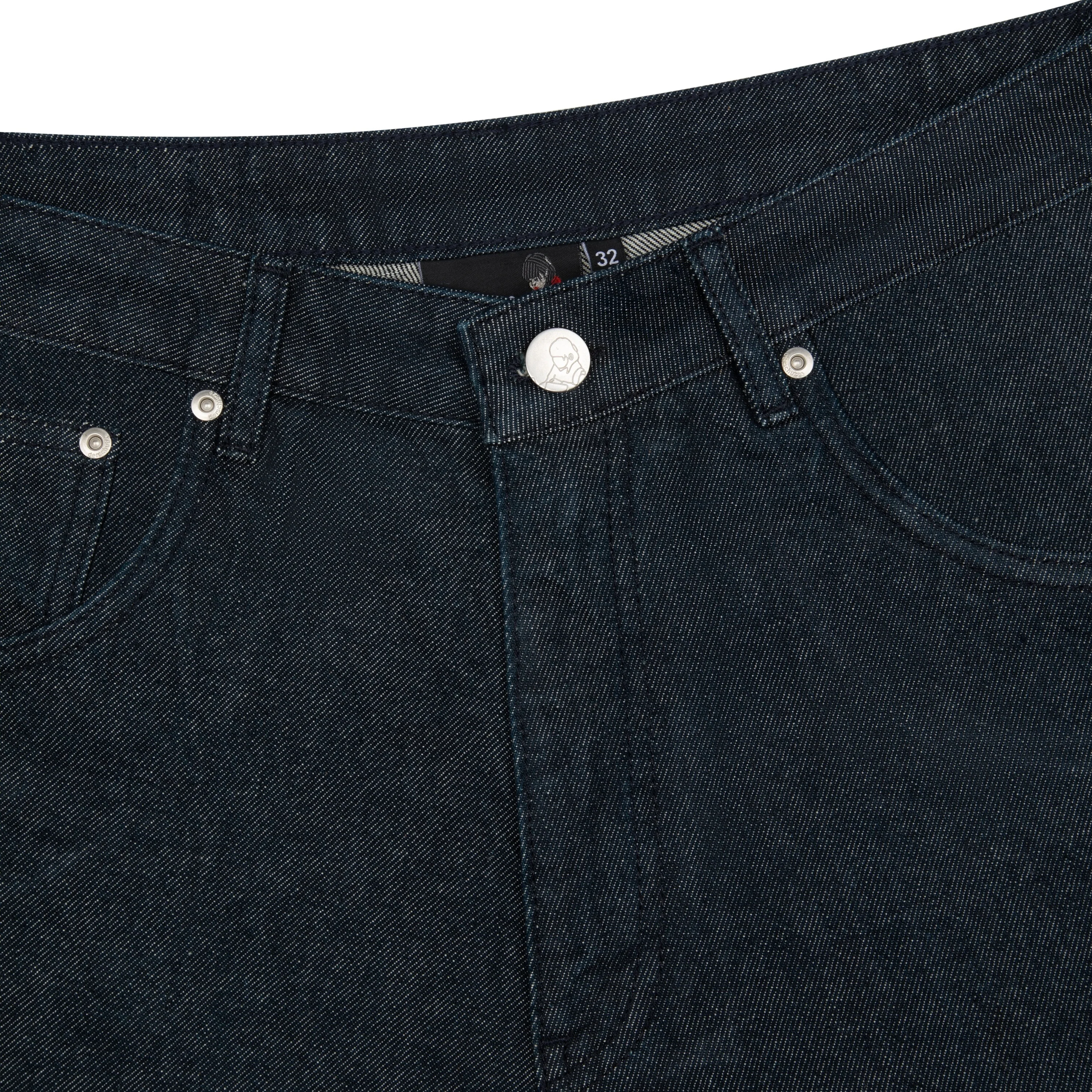 "yakuza" indigo raw Jorts 04 - Image 4