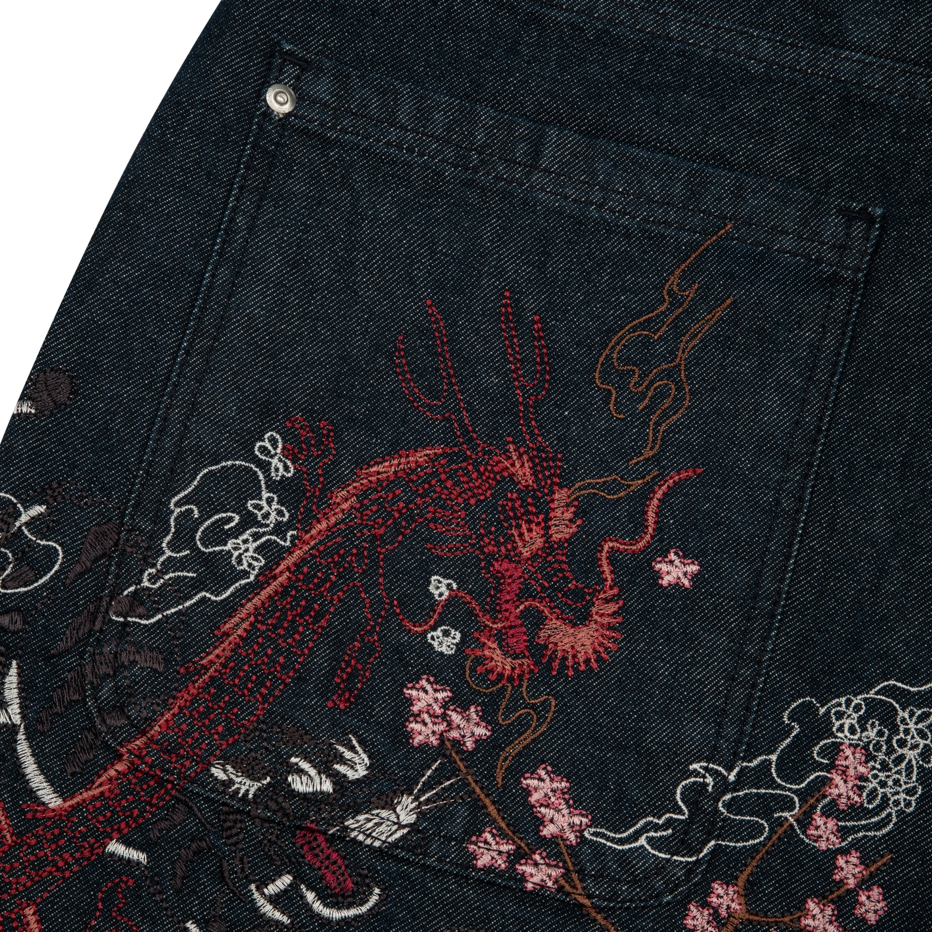 "yakuza" indigo raw Jorts 04 - Image 5