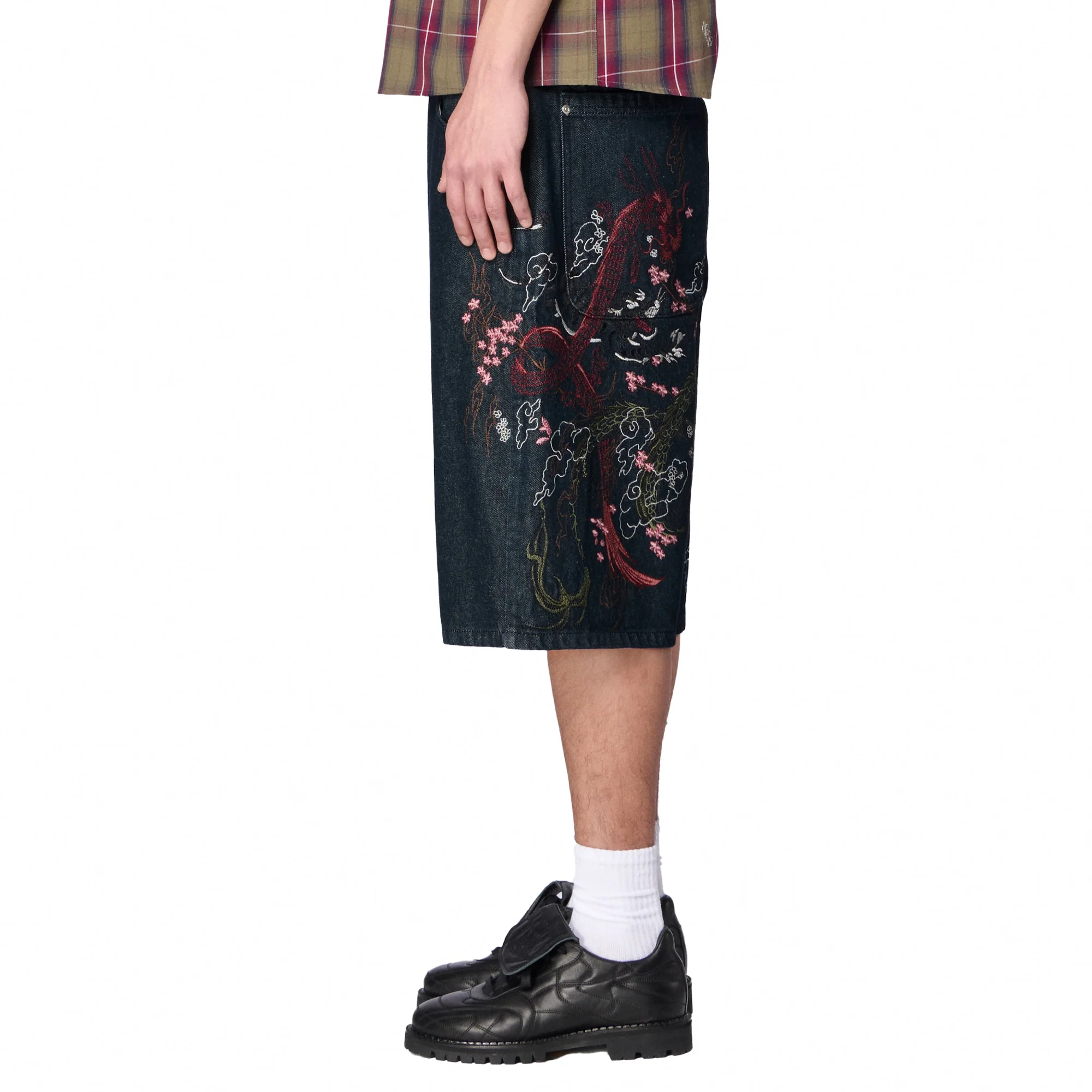 "yakuza" indigo raw Jorts 04 - Image 9