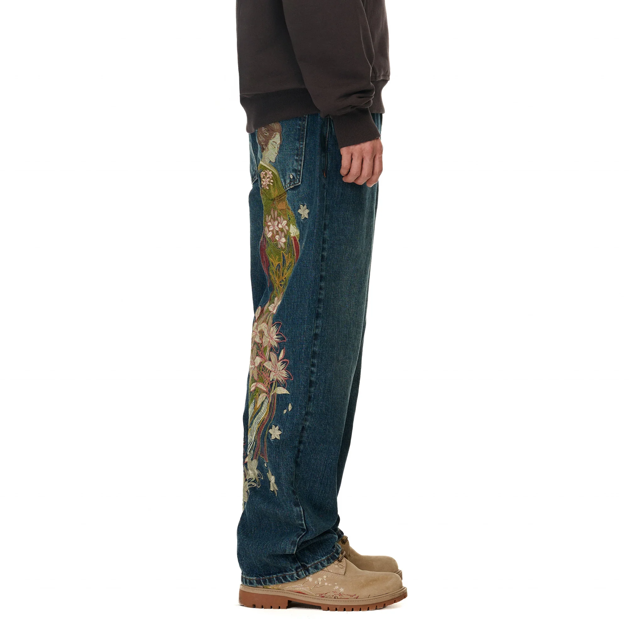 "yakuza" indigo washed Denim - Image 12