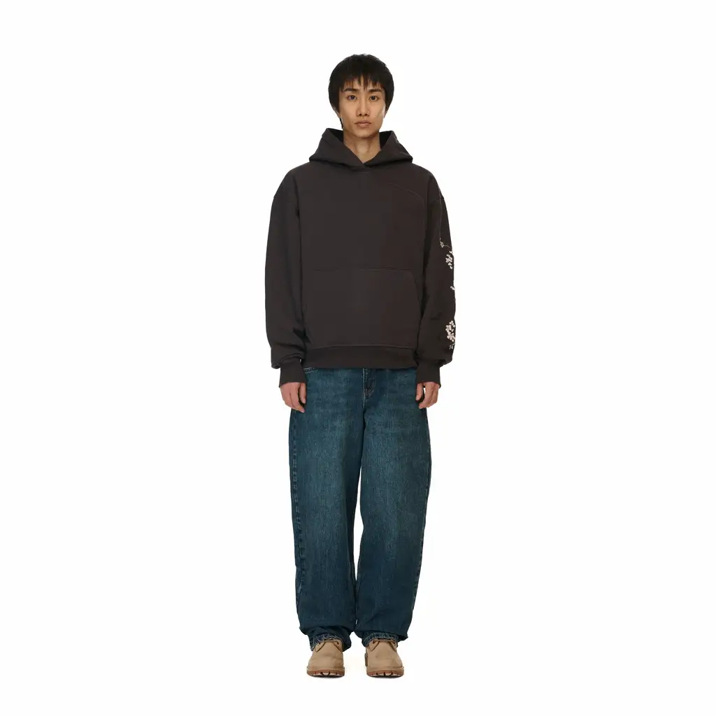 "yakuza" Hoodie brown - Image 14