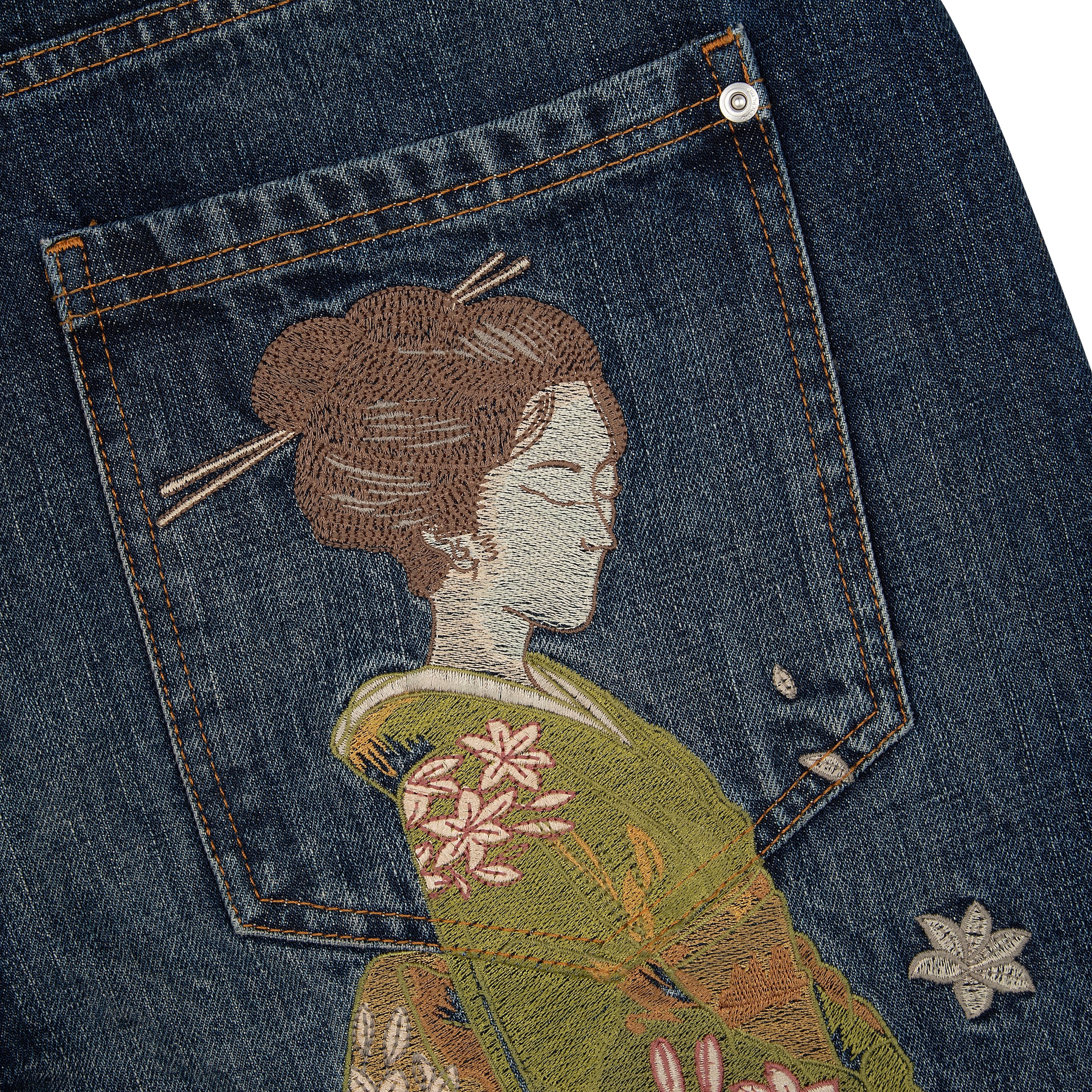 "yakuza" indigo washed Denim - Image 5