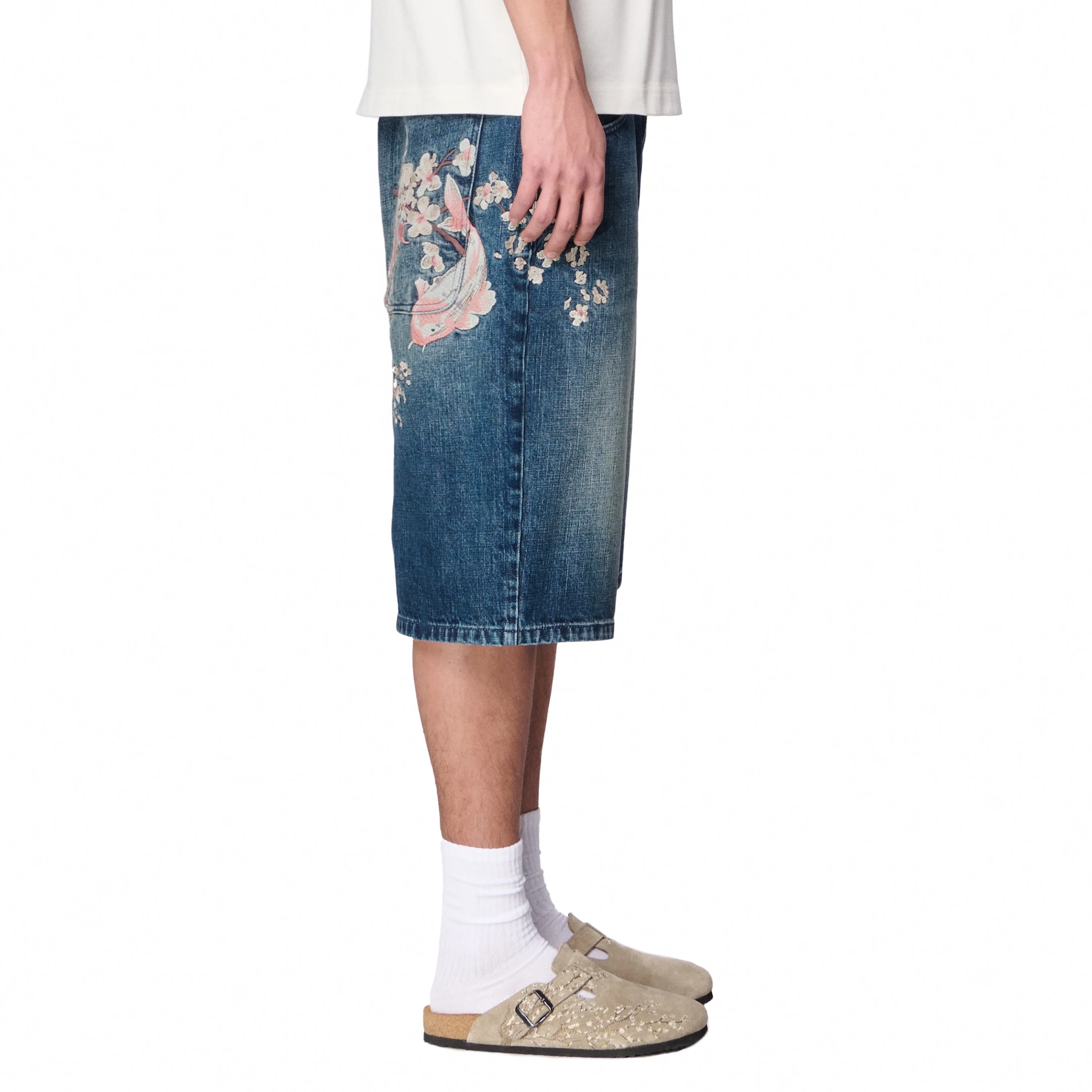 "yakuza" indigo washed Jorts 01 - Image 7