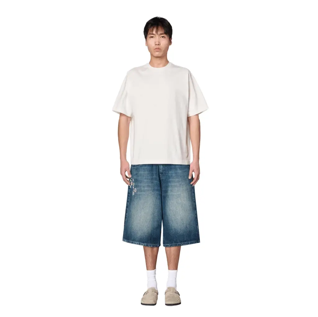 "yakuza" indigo washed Jorts 01 - Image 9