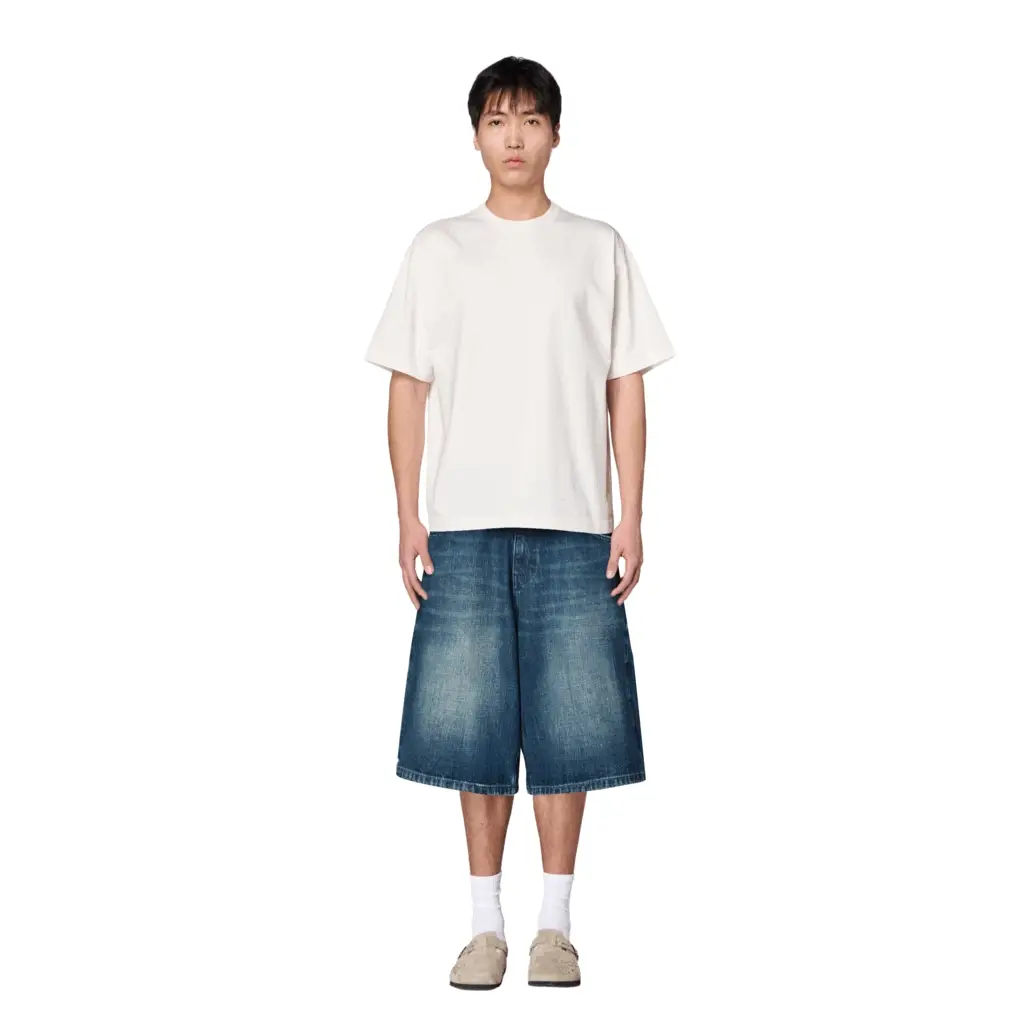 "yakuza" indigo washed Jorts 02 - Image 12
