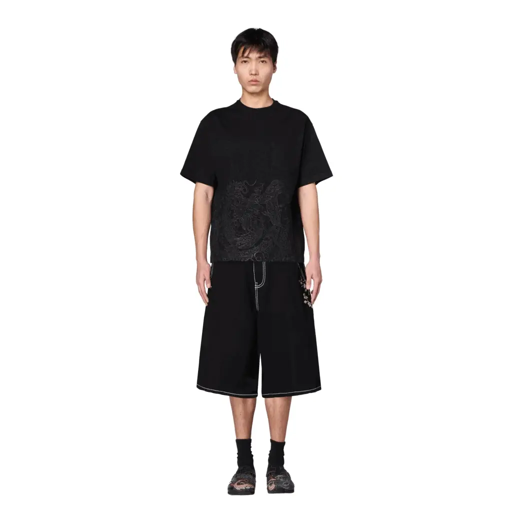 "yakuza" Jorts black 01 - Image 11