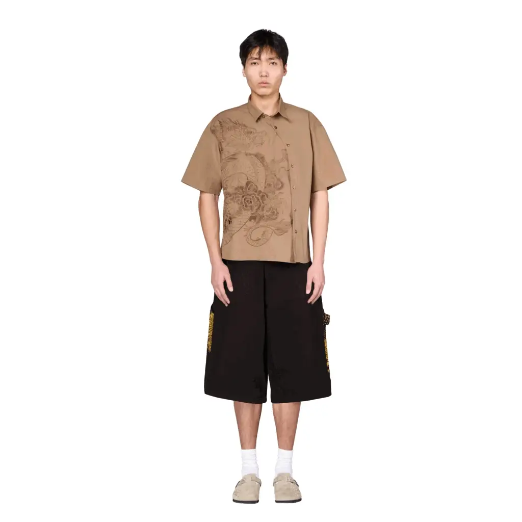 "yakuza" Jorts brown - Image 12