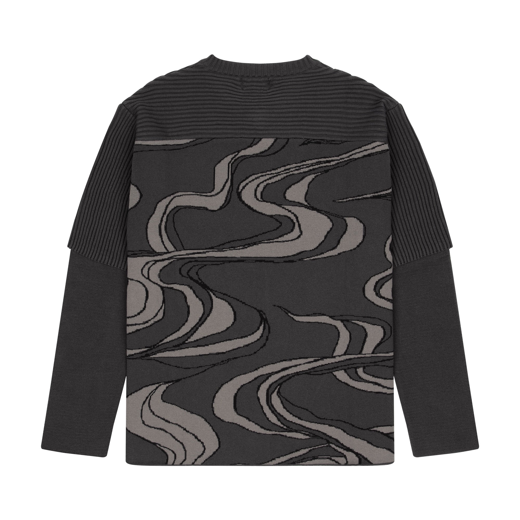 "yakuza" Layered knitted Jersey - Image 2