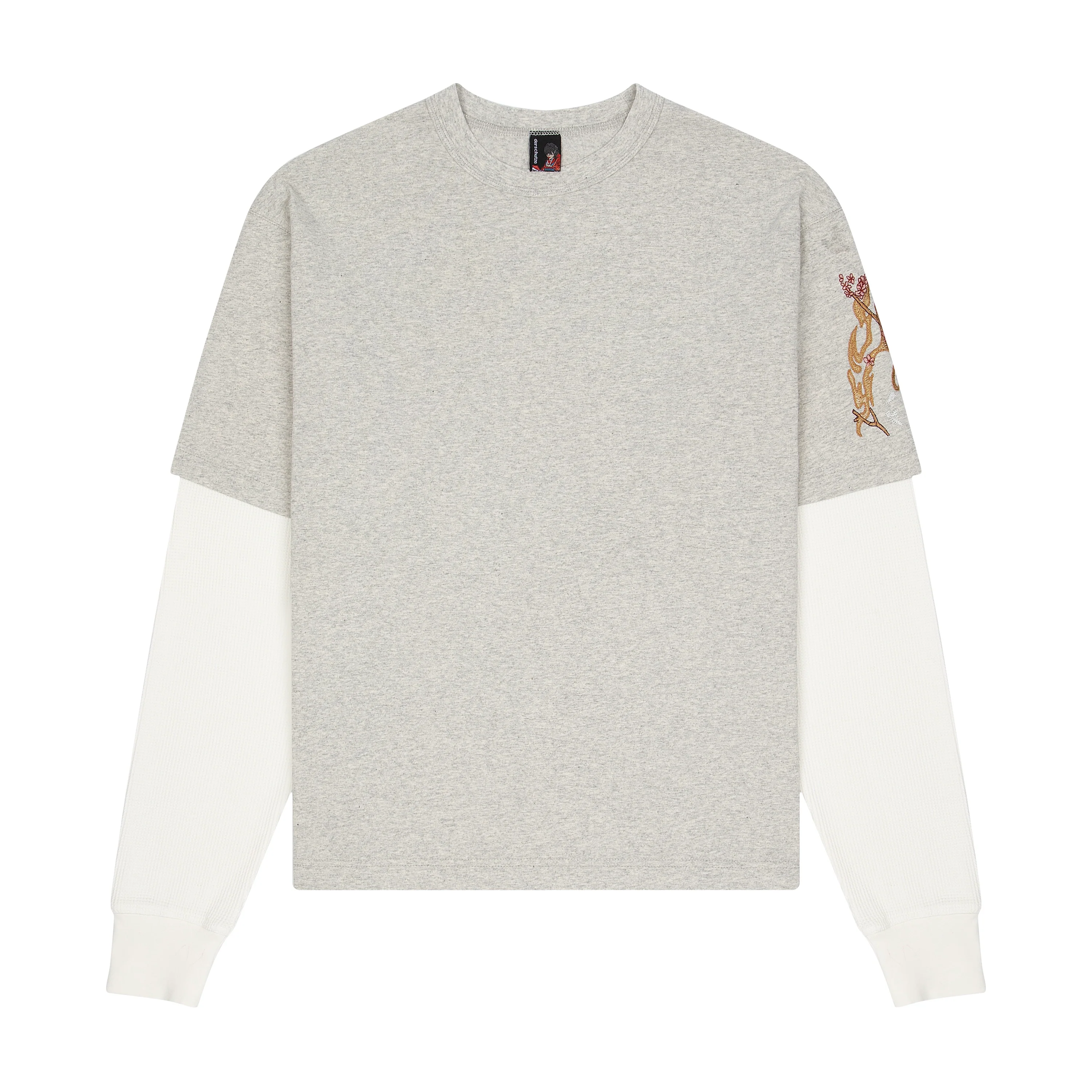 "yakuza" layered Longsleeve grey - Image 2