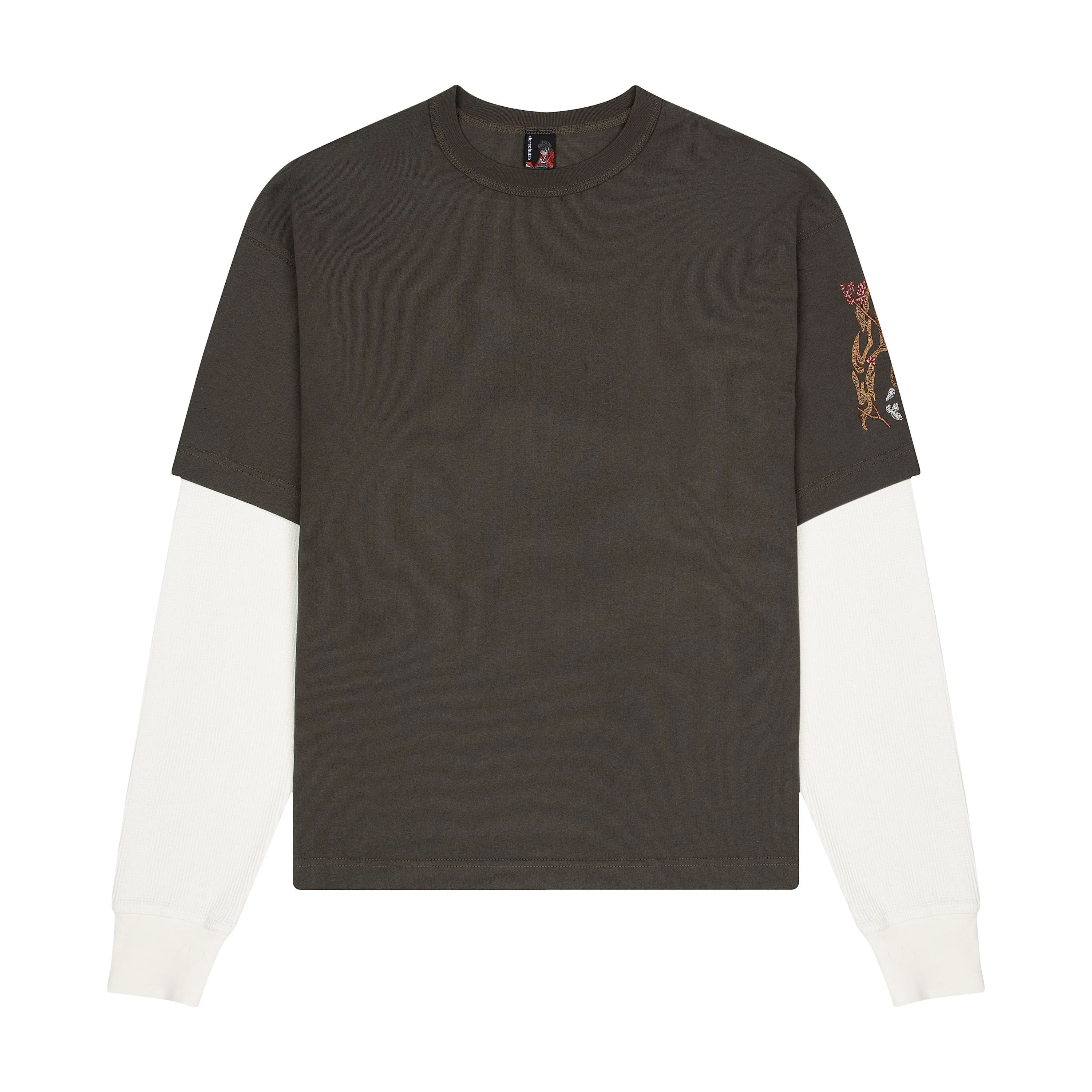 "yakuza" layered Longsleeve khaki - Image 2