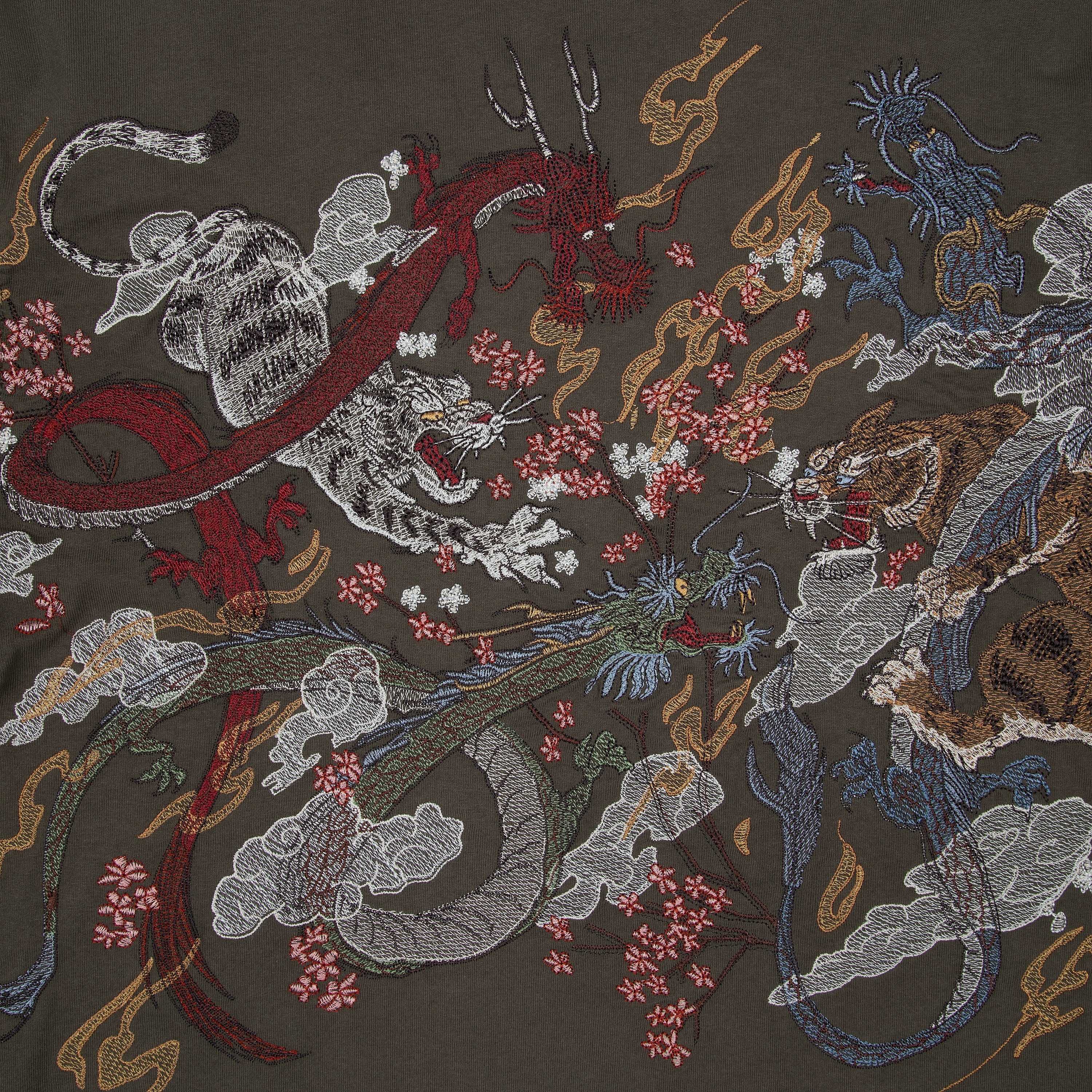 "yakuza" layered Longsleeve khaki - Image 7
