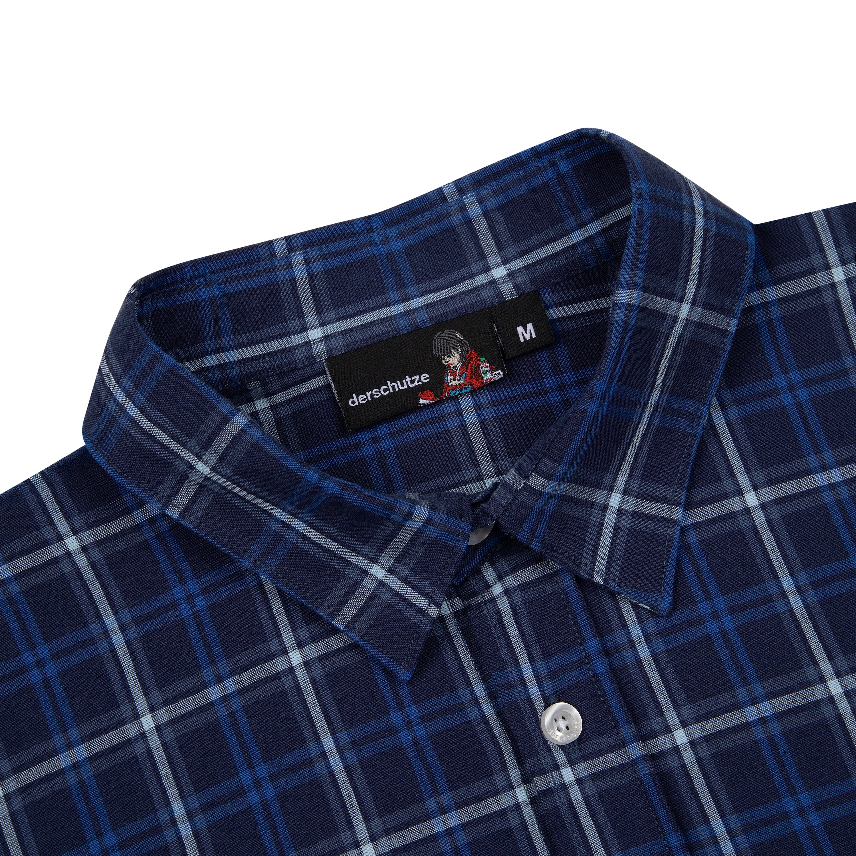 "yakuza" layered Shirt navy - Image 3