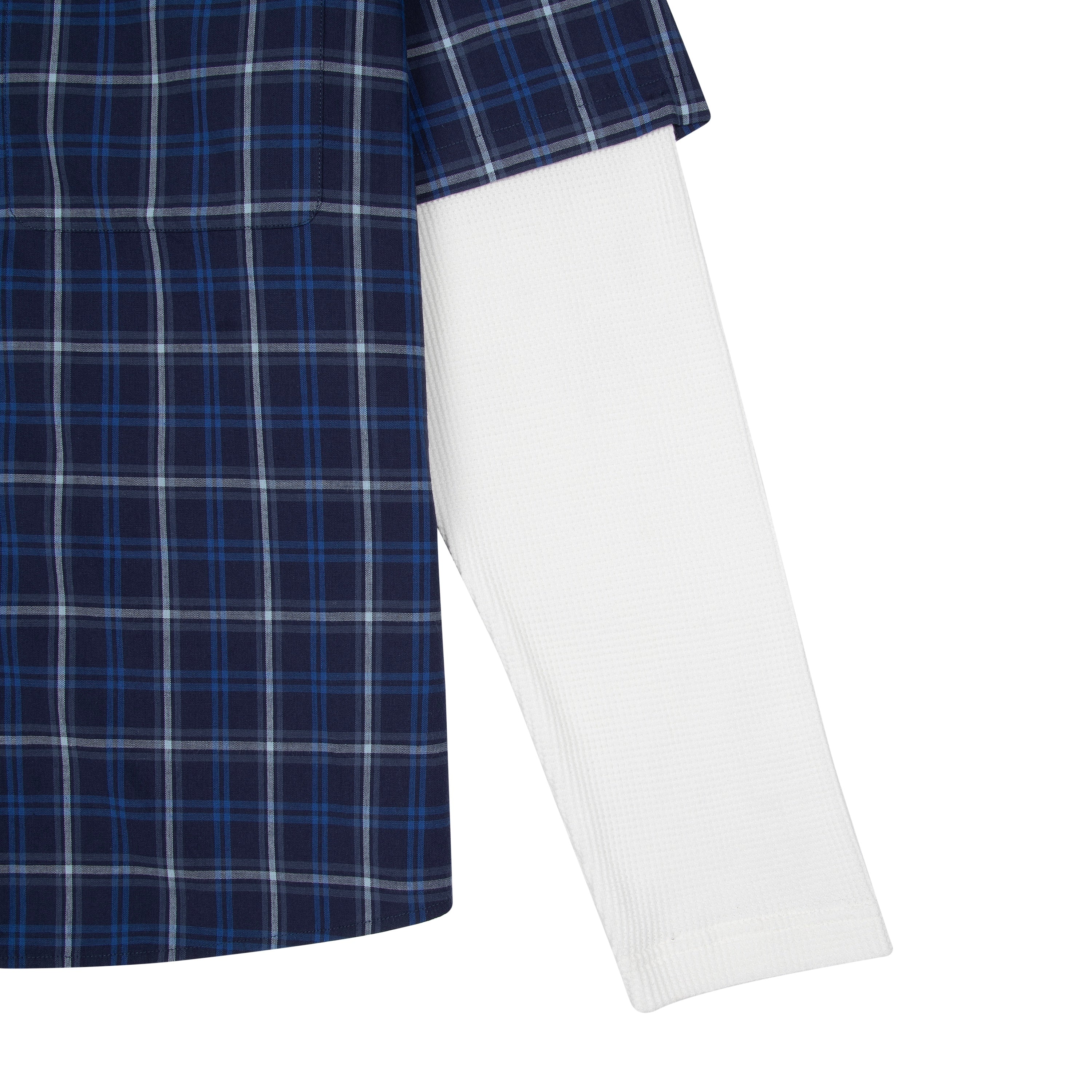 "yakuza" layered Shirt navy - Image 4
