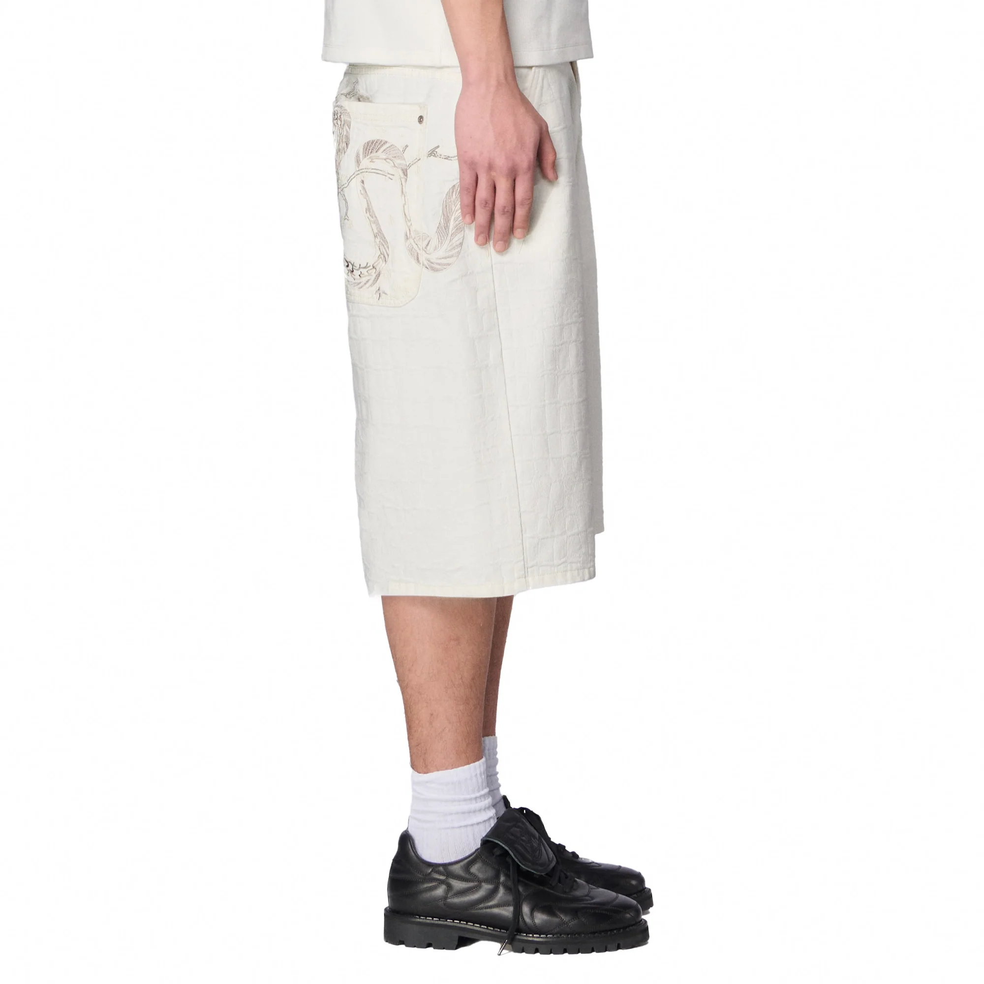 "yakuza" off white Jorts - Image 11