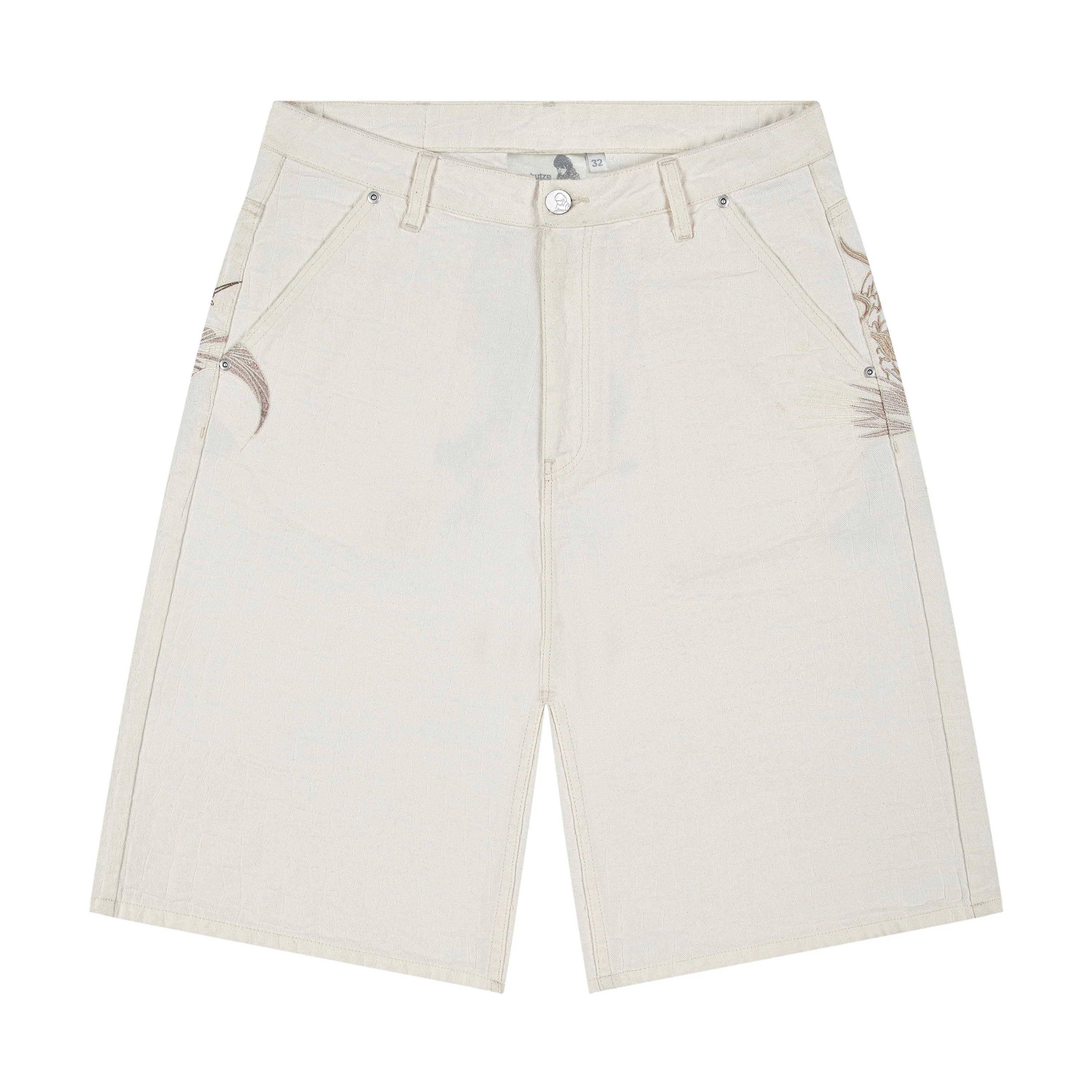 "yakuza" off white Jorts - Image 2