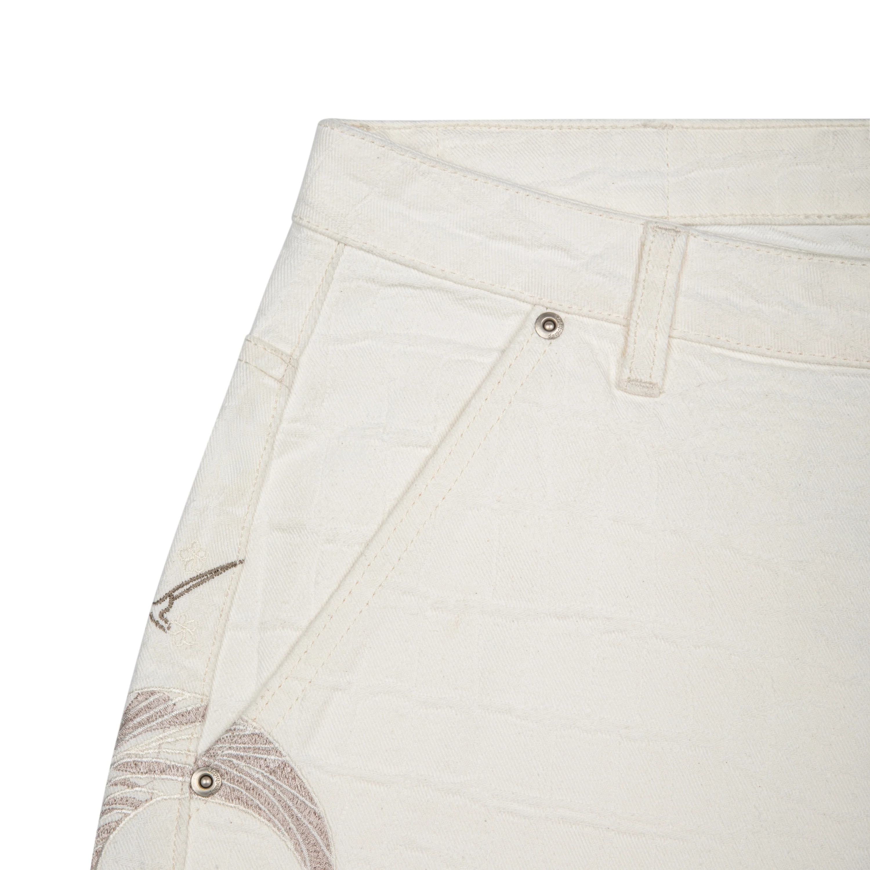"yakuza" off white Jorts - Image 3