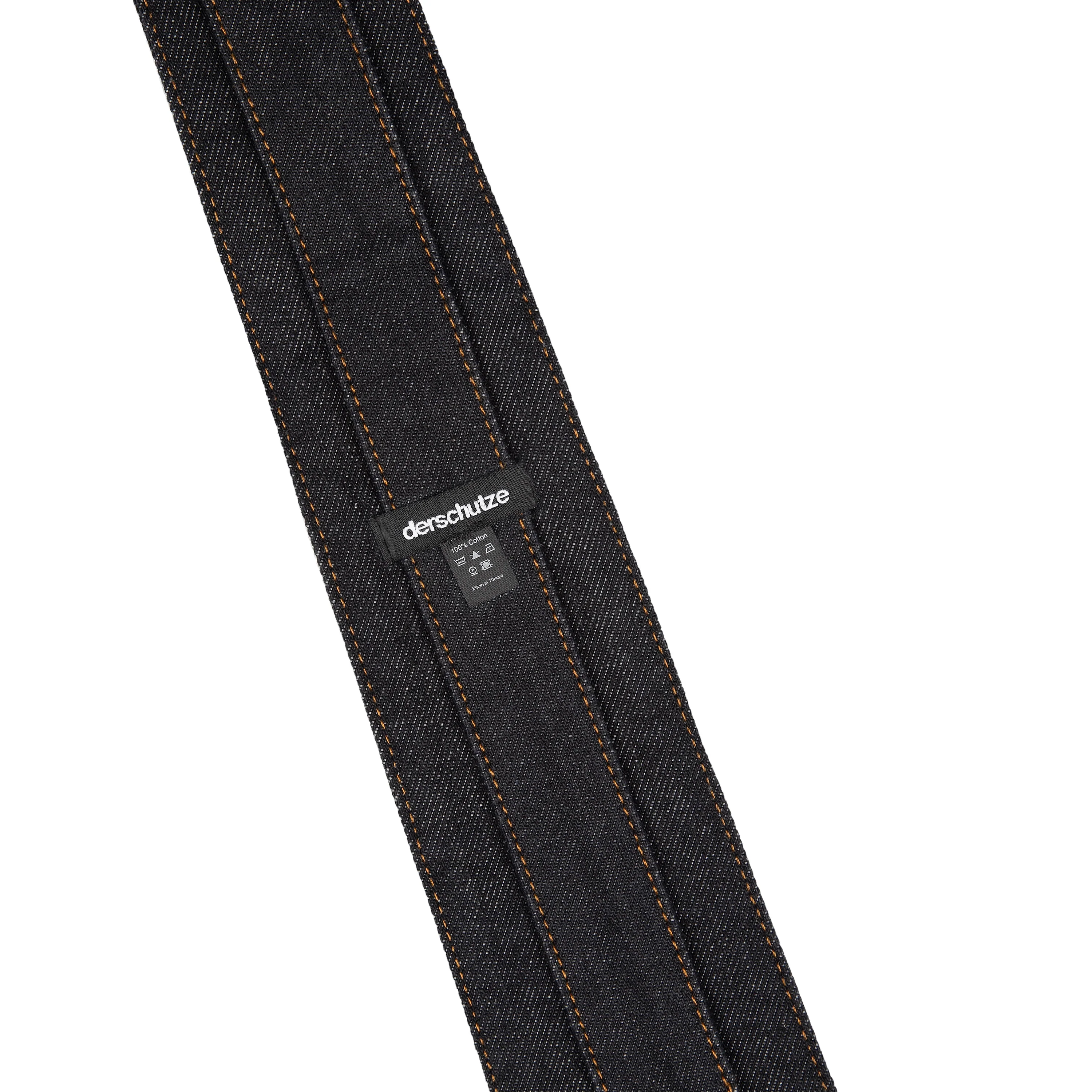 "yakuza" raw black denim tie - Image 4