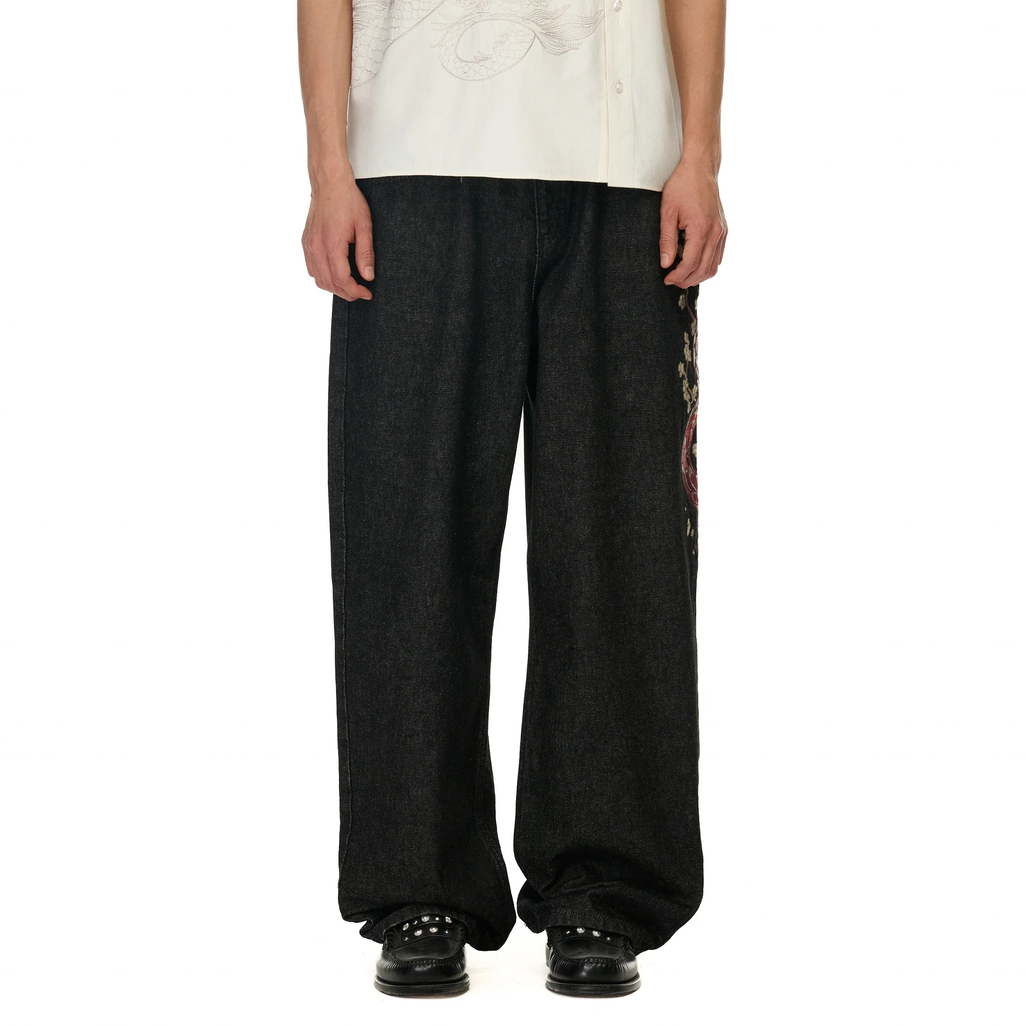 "yakuza" raw Denim black 01 - Image 10