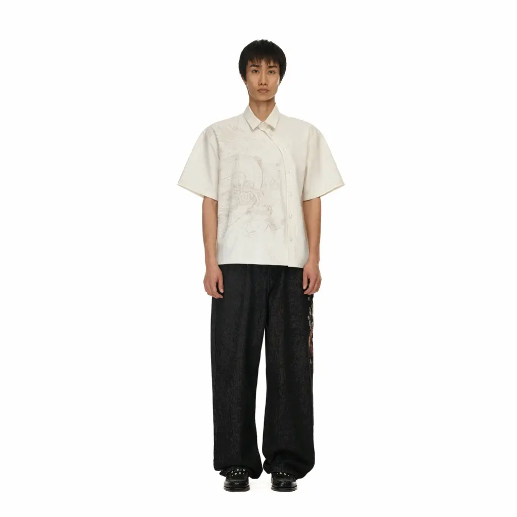 "yakuza" raw Denim black 01 - Image 14