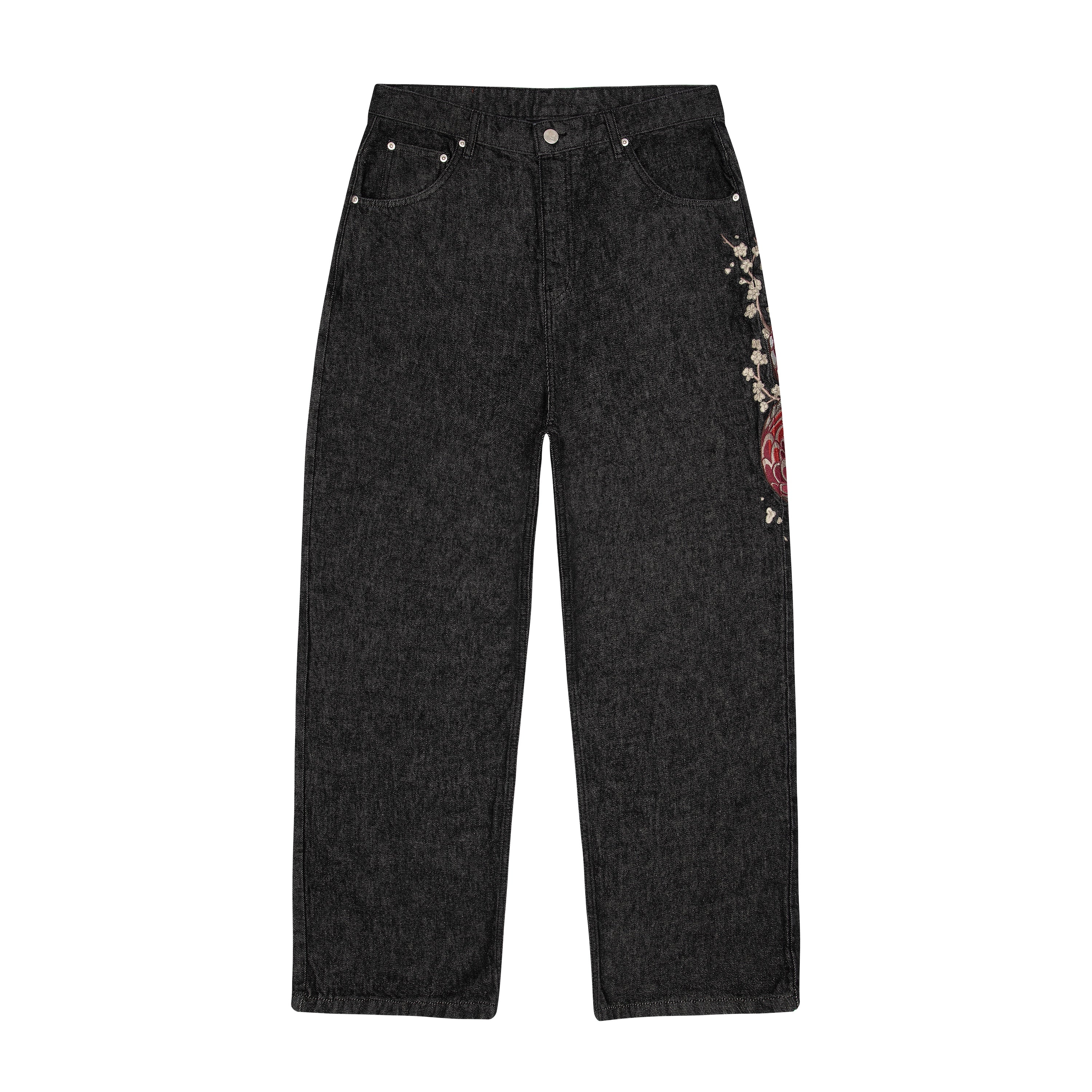 "yakuza" raw Denim black 01 - Image 2