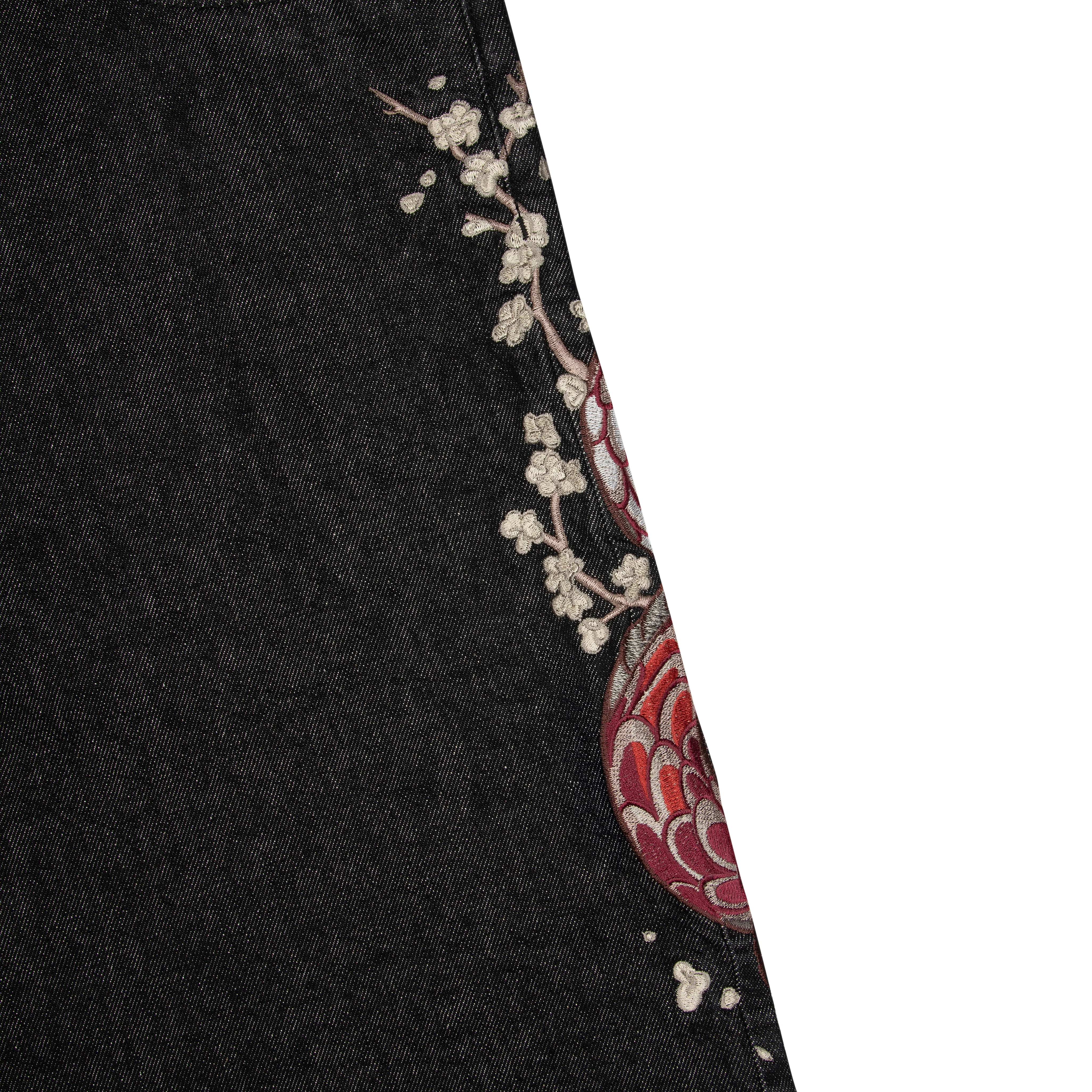"yakuza" raw Denim black 01 - Image 5